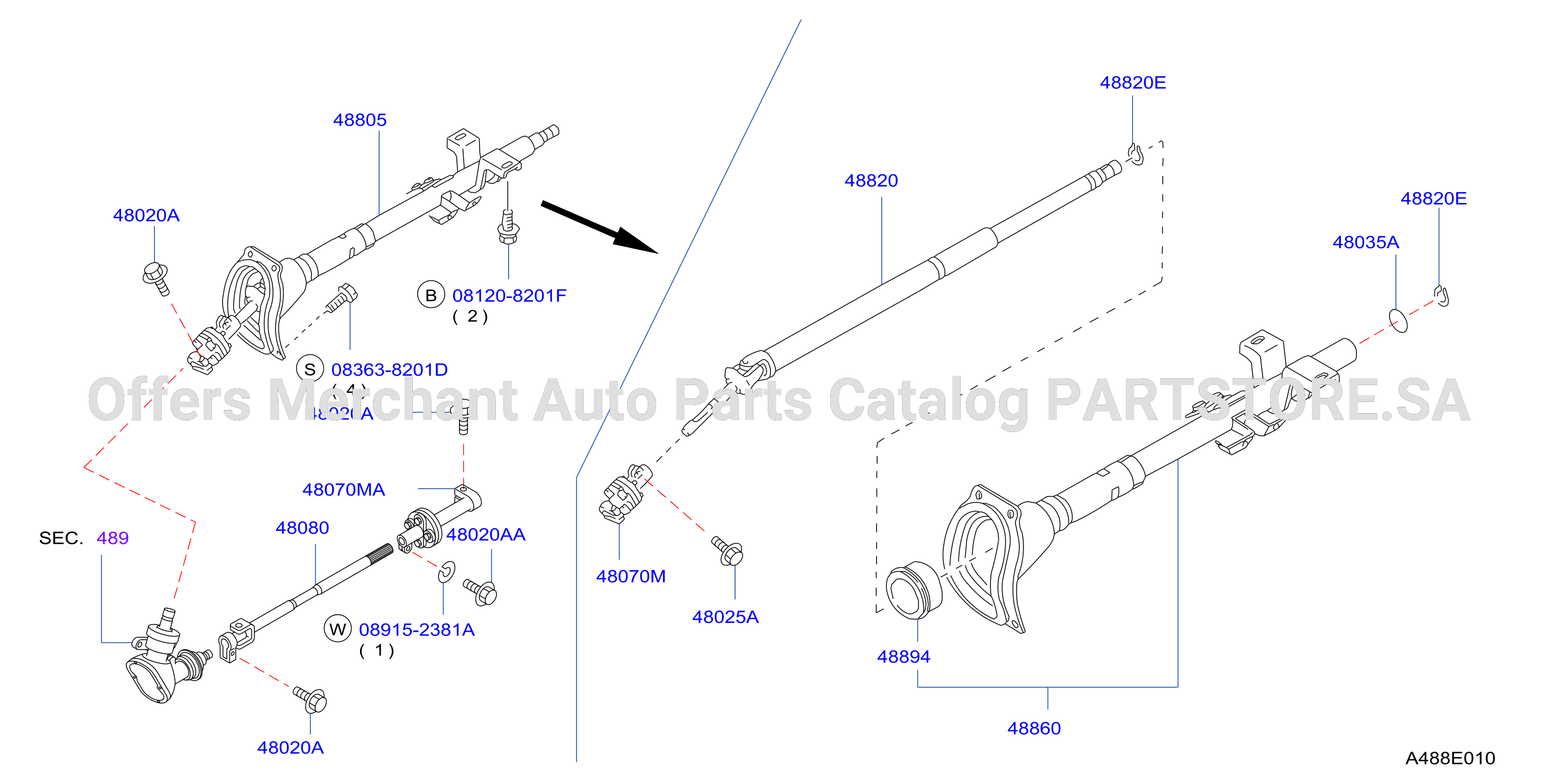 Steering Column F / Power Steering
