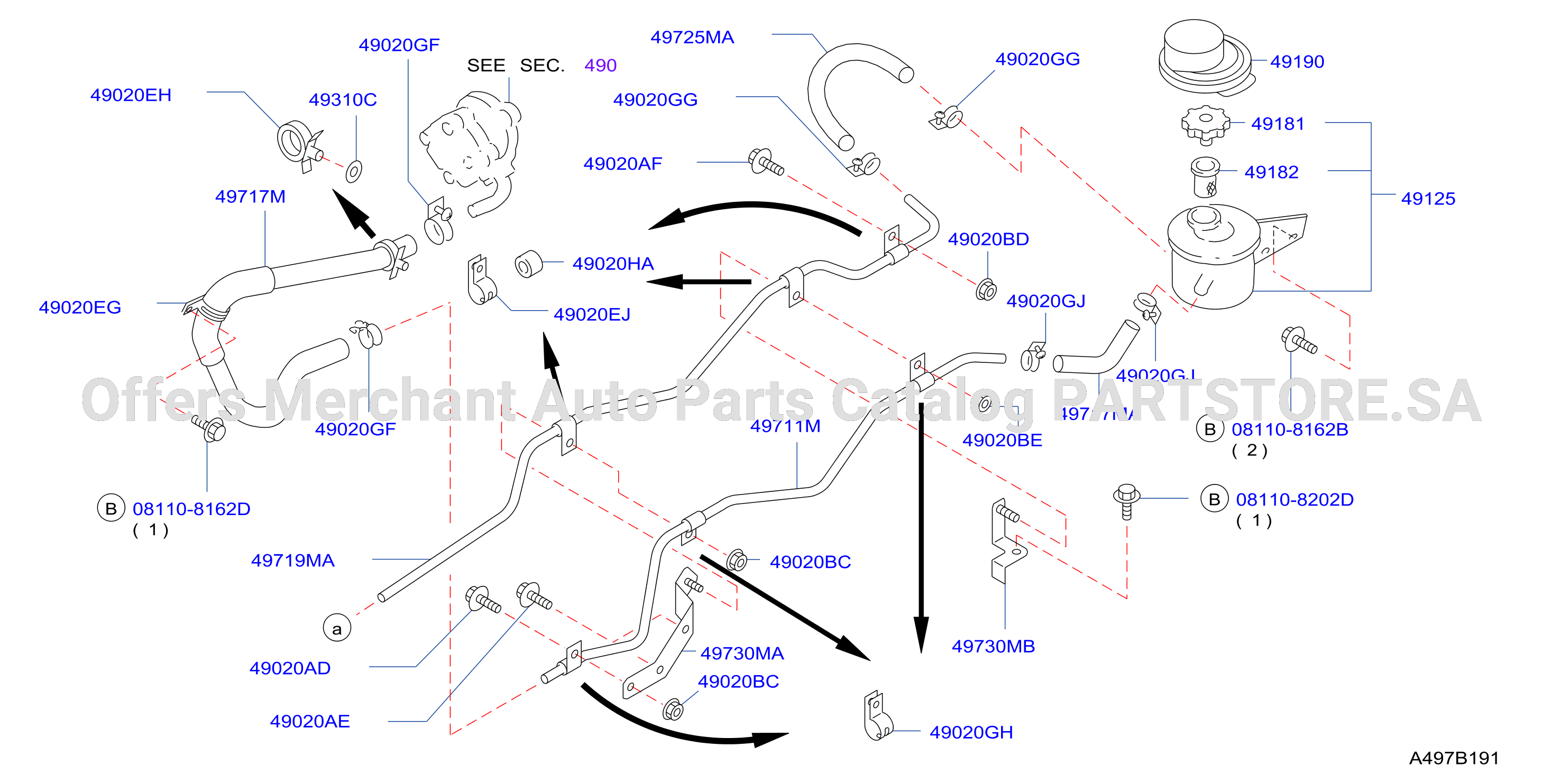 Power Steering Piping F / Pwr Strg Part 2