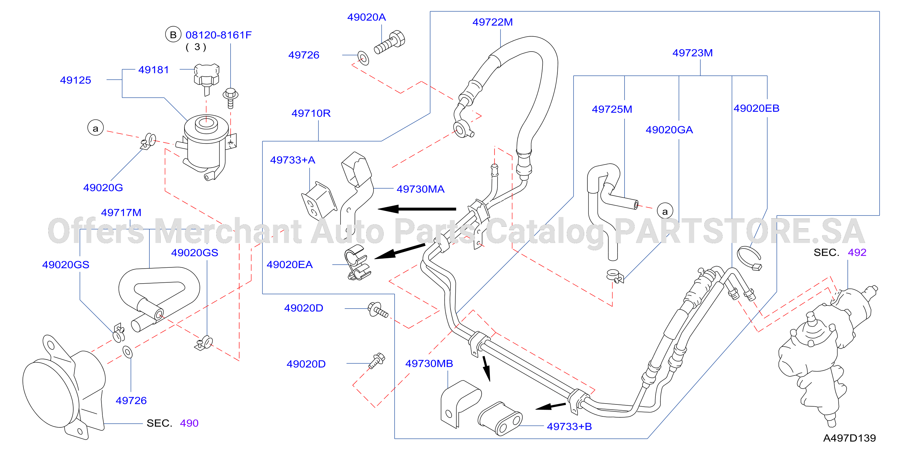Power Steering Piping With Power Steering