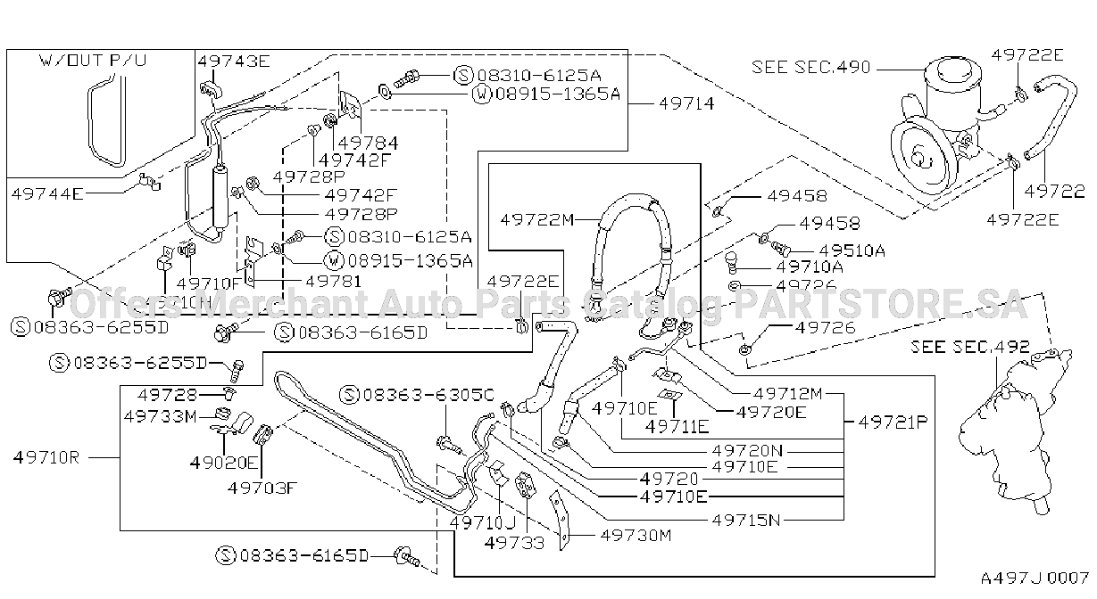 Power Steering Piping F / Power Steering