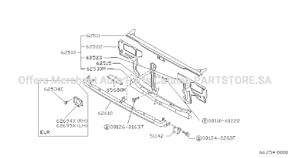 Front Apron Radiator Core Support