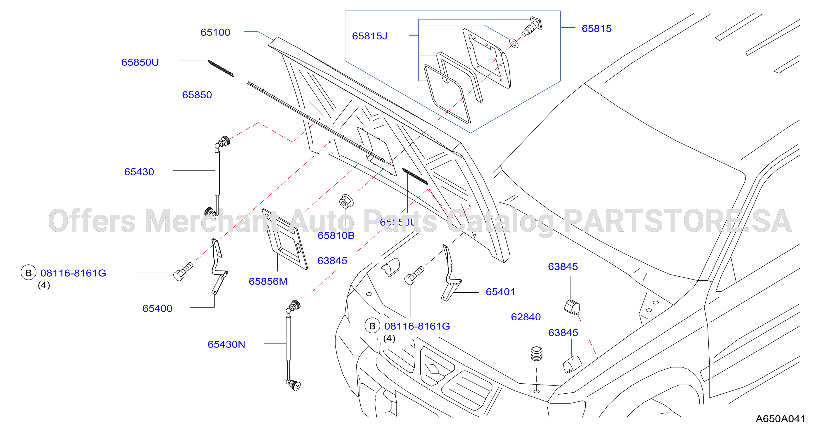 Hood Panel Hinge Fitting