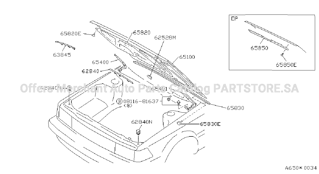 Hood Panel Hinge Fitting
