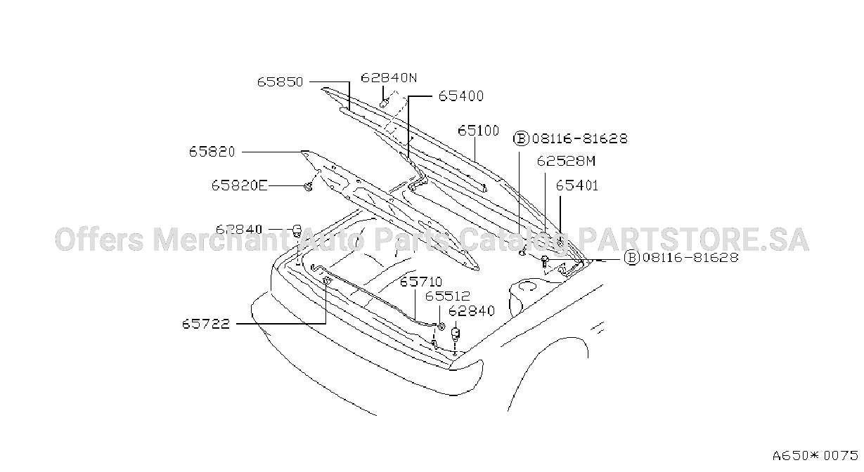 Hood Panel Hinge Fitting
