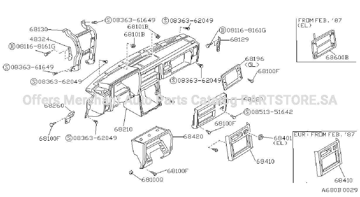 Instrument Panel Pad Cluster Lid