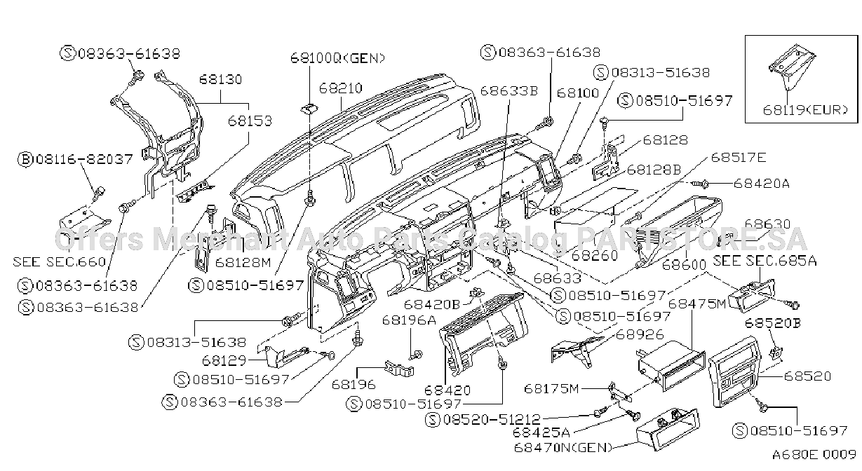 Instrument Panel Pad Cluster Lid