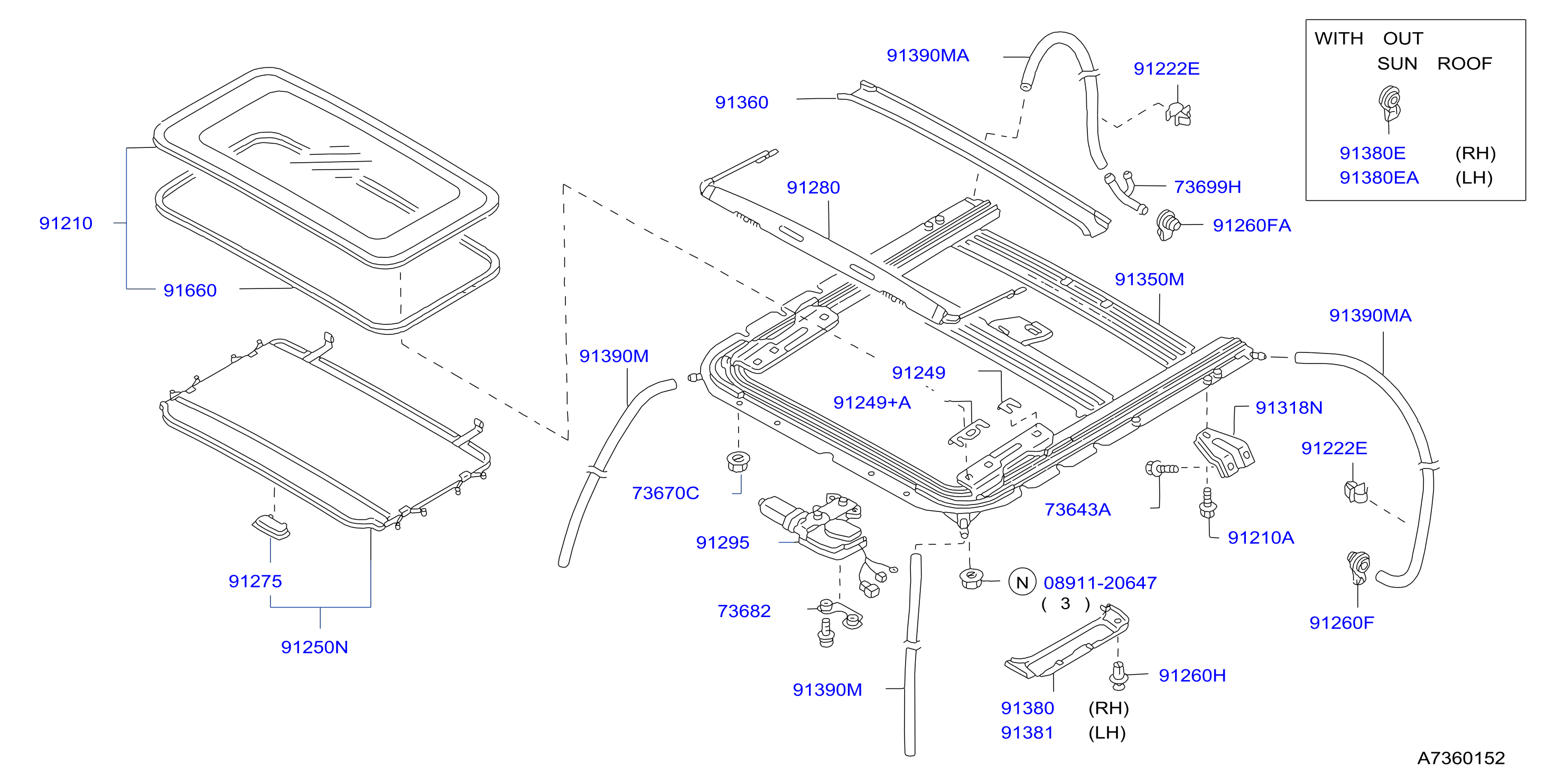 Sun Roof Parts