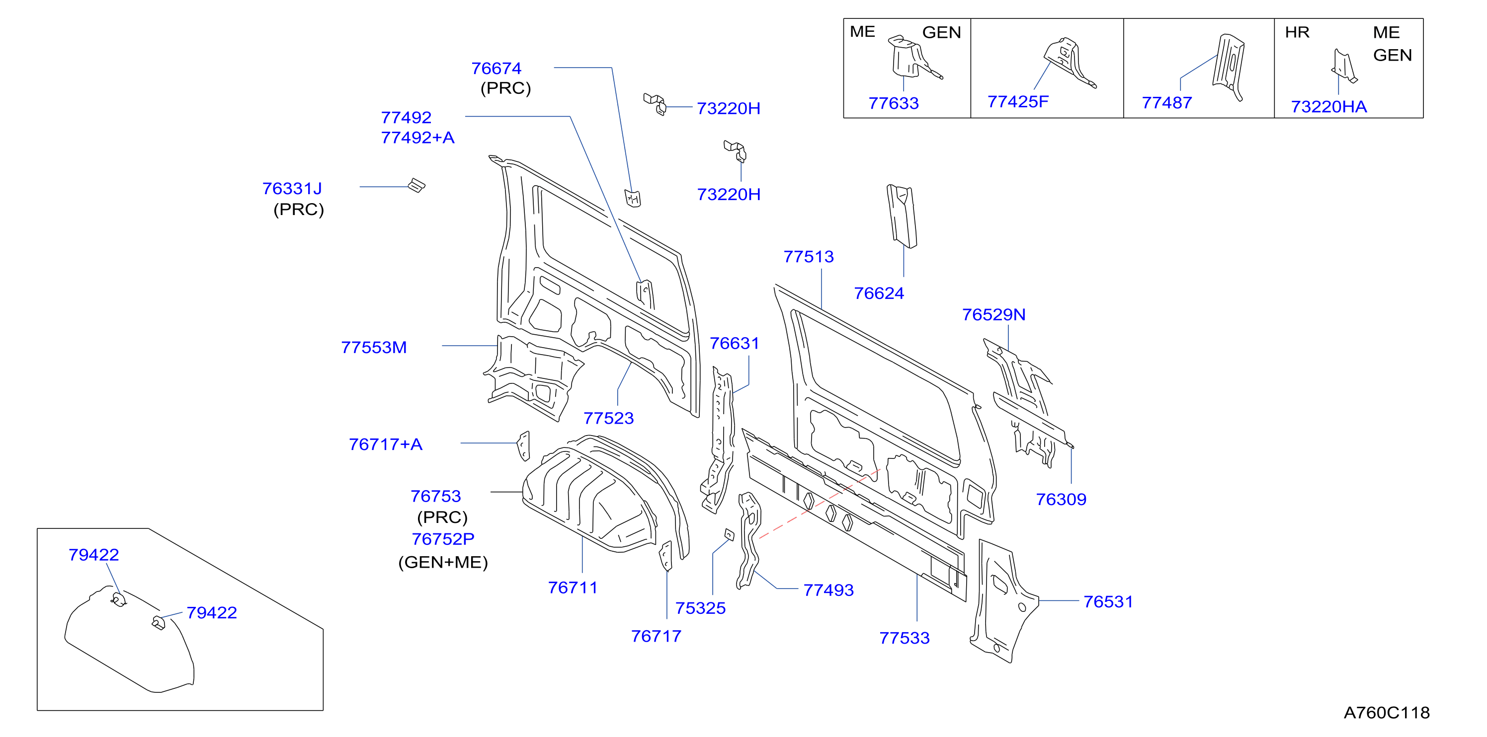 Body Side Panel Lh Inner