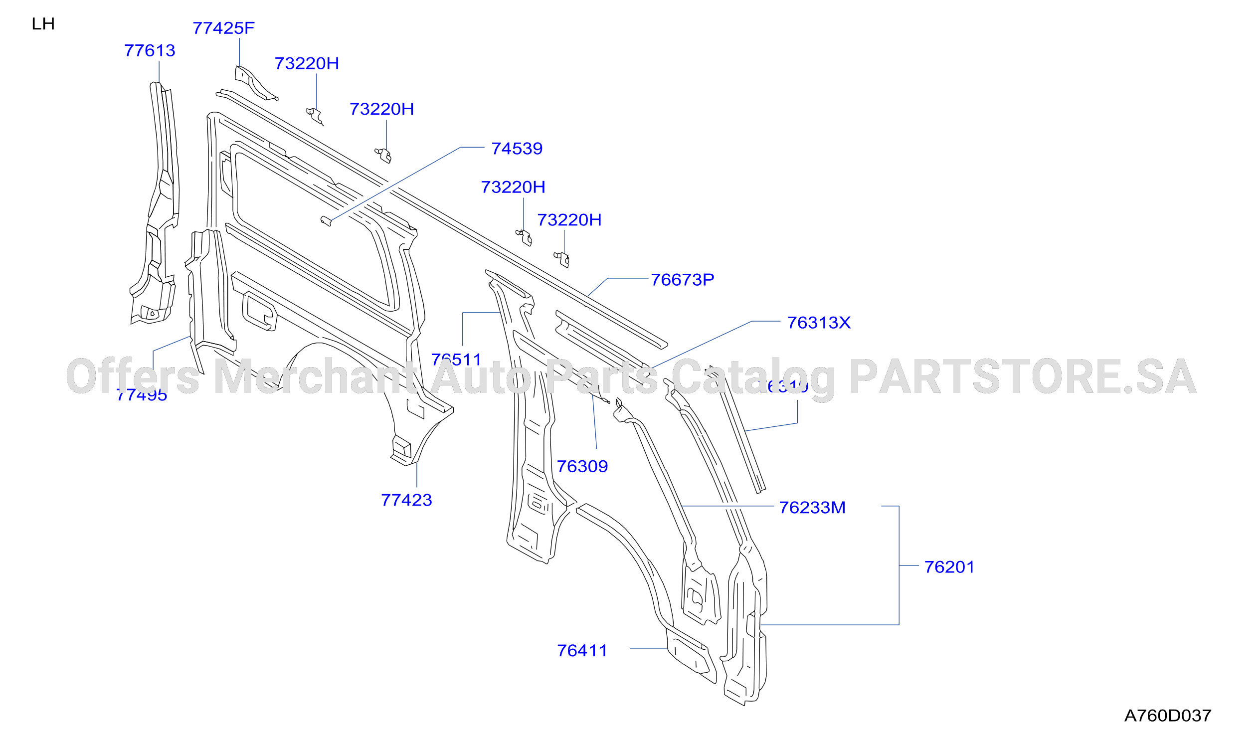 Body Side Panel Lh Outer