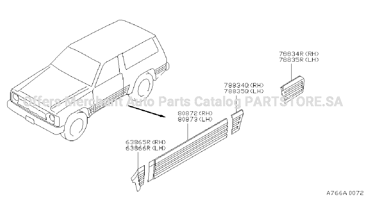 Body Side Moulding Body Side