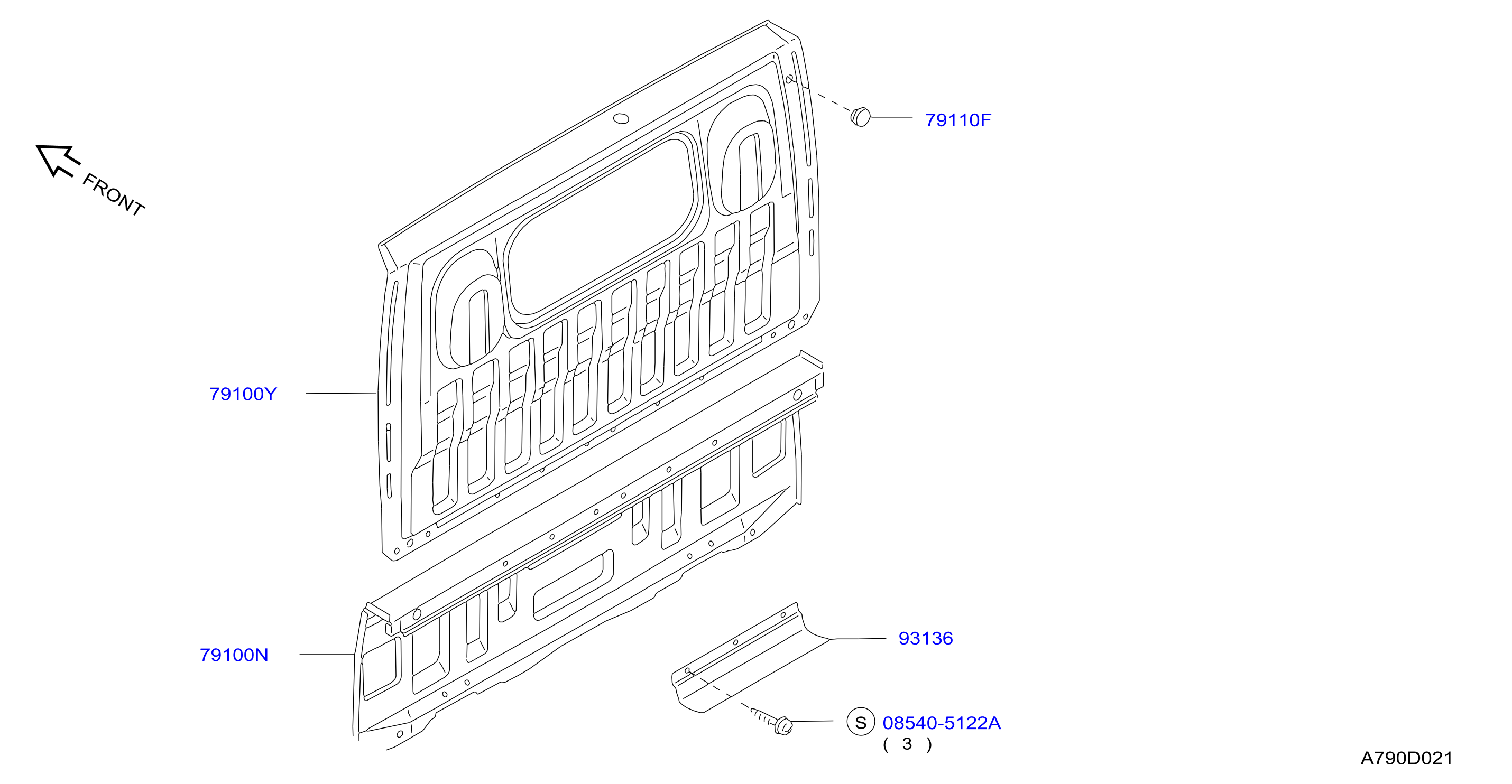 Rear Back Panel Fitting