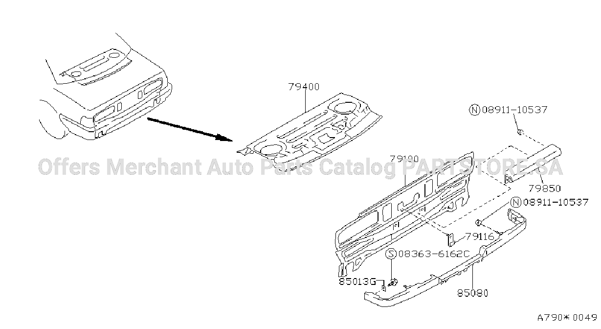 Rear Back Panel Fitting