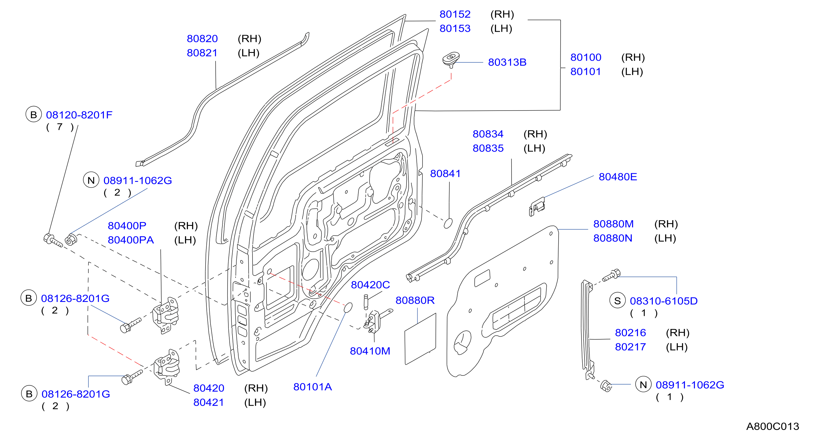 Front Door Panel Fitting
