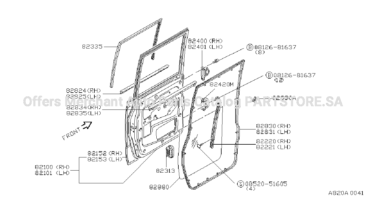 Rear Door Panel Fitting