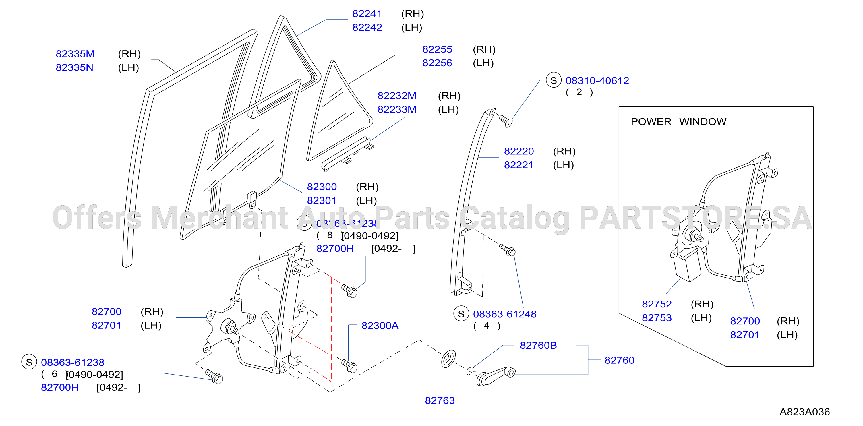 Rear Door Window Regulator