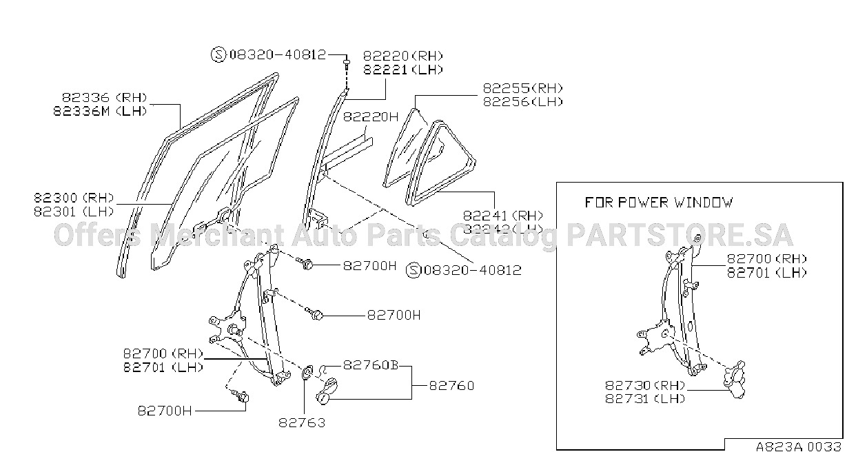 Rear Door Window Regulator