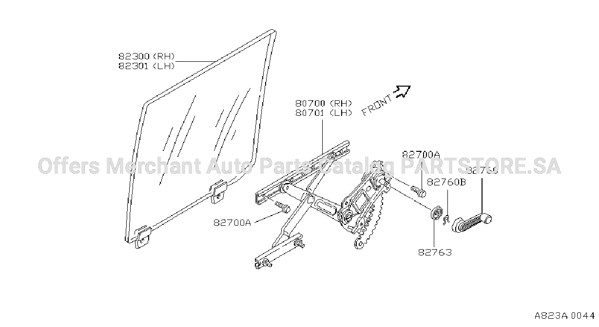 Rear Door Window Regulator