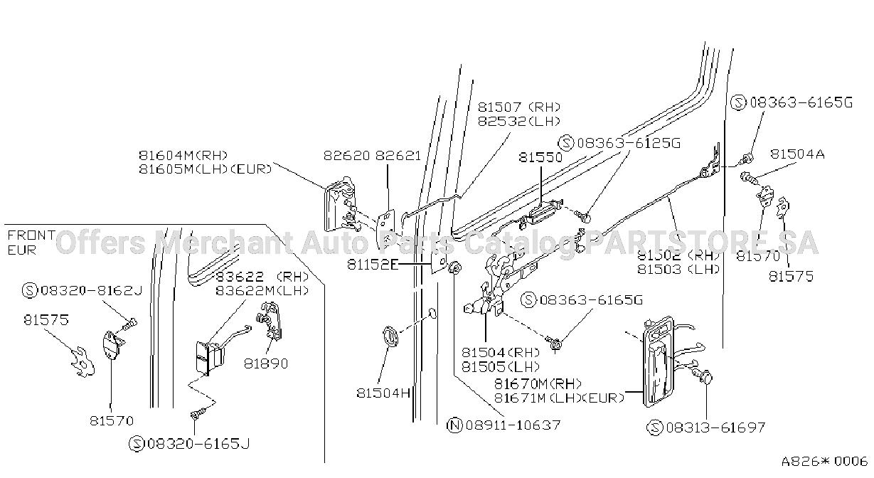Slide Door Lock Handle