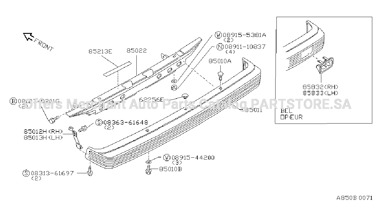 Rear Bumper P P Bumper