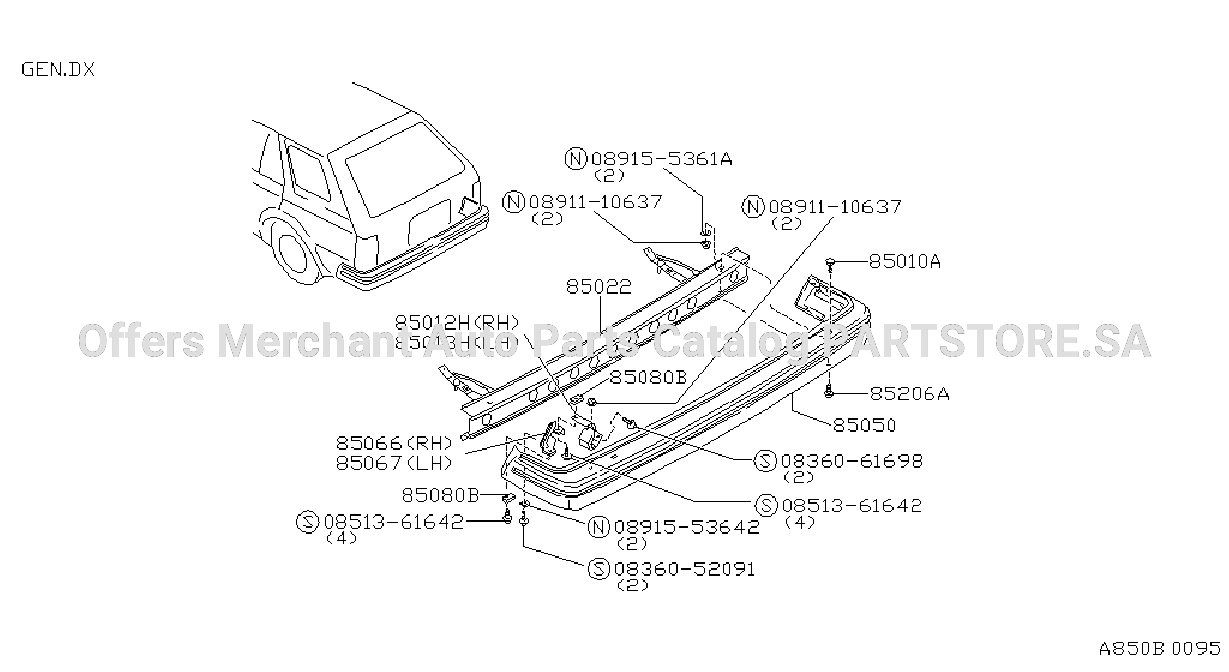 Rear Bumper Dx
