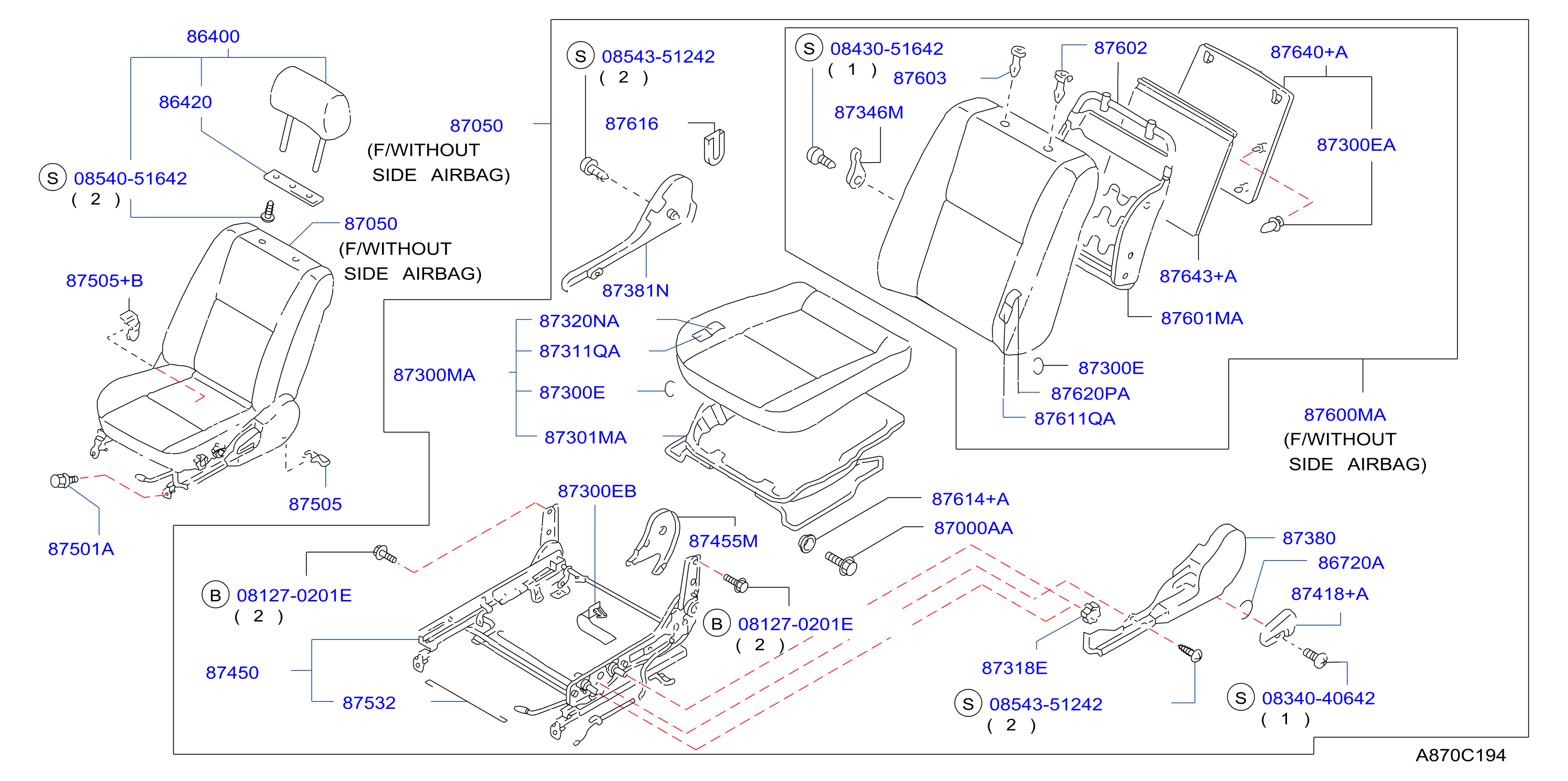 Front Seat Lh Manual Seat
