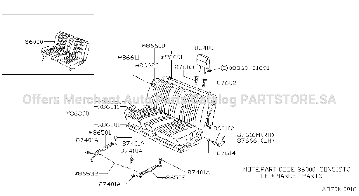 Front Seat Bench Seat