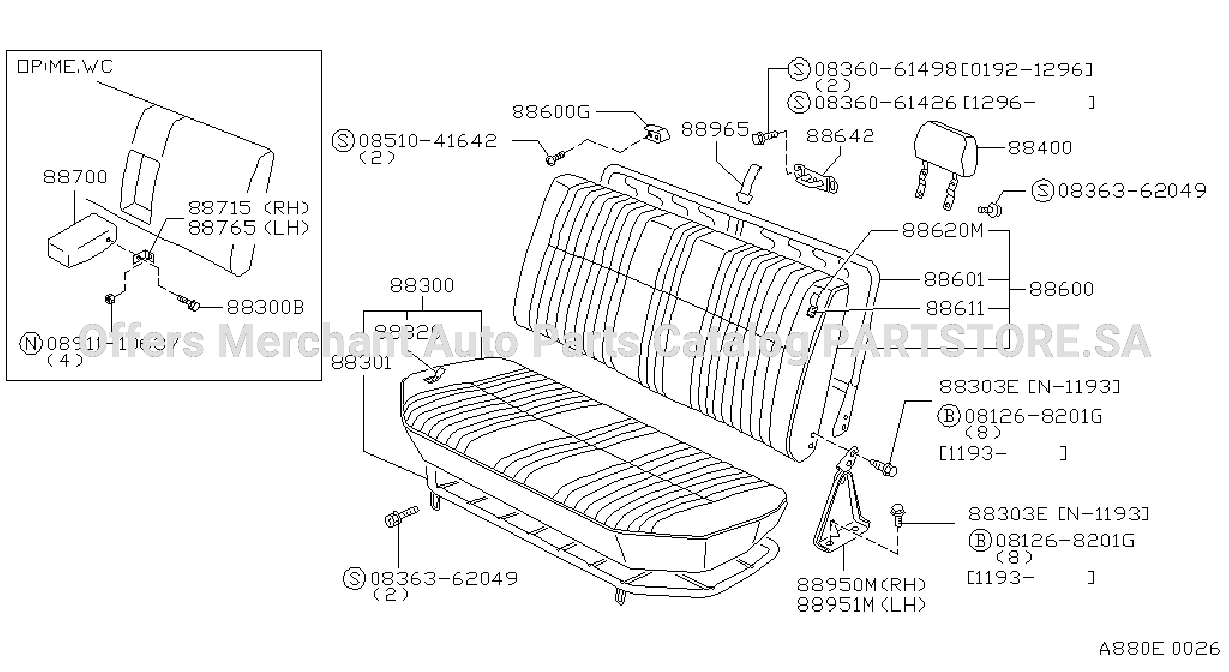 Rear Seat No 1