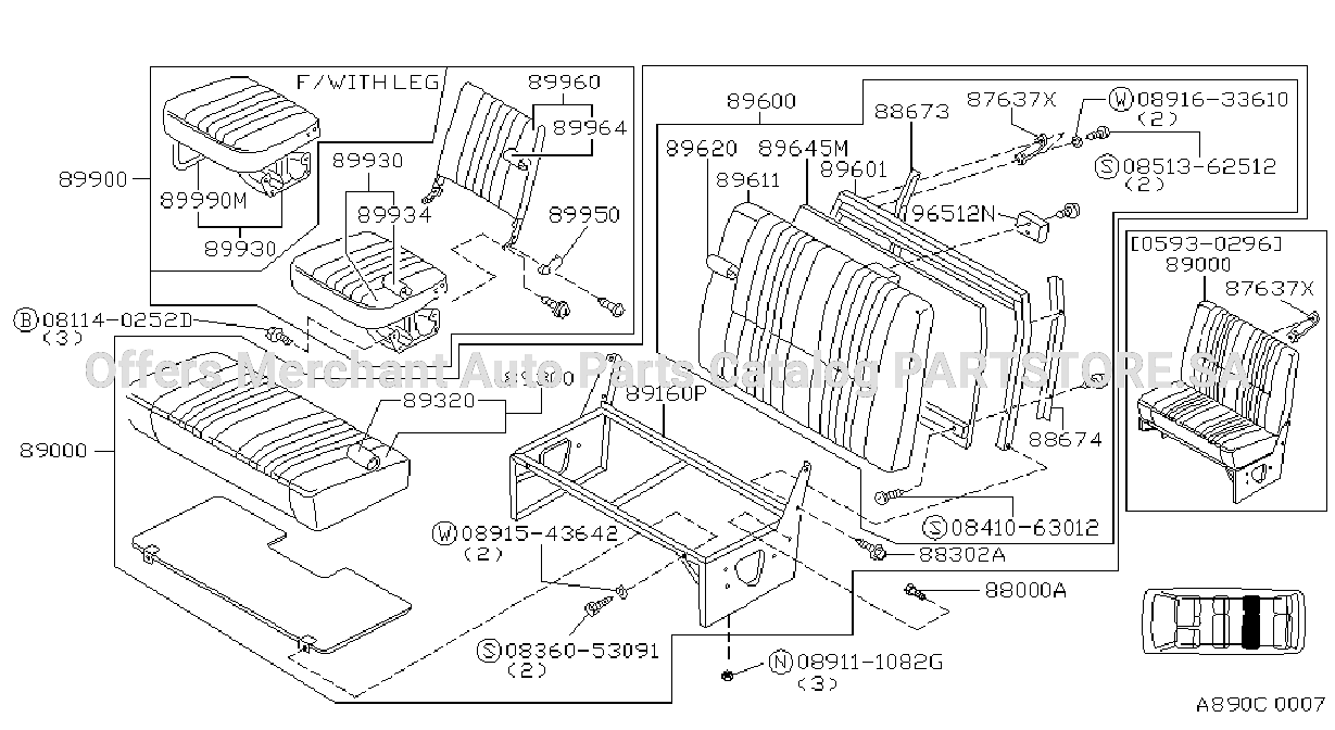 Passengers Seat 3Rd