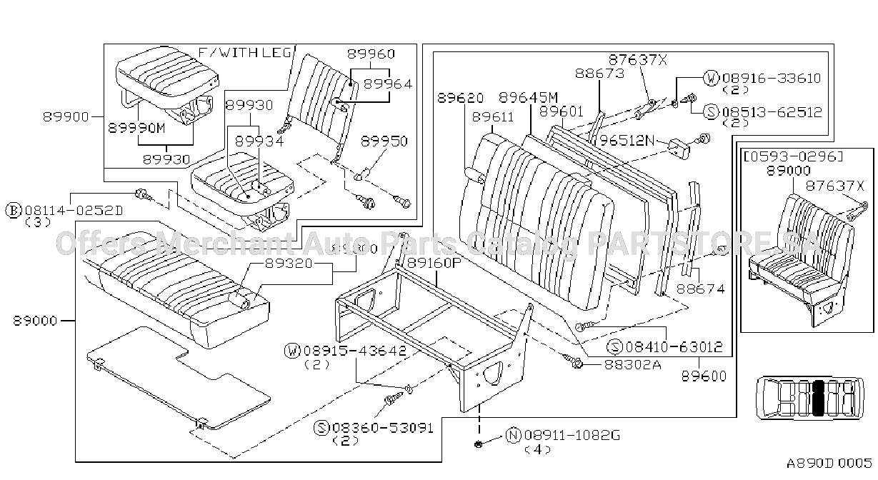 Passengers Seat 3Rd