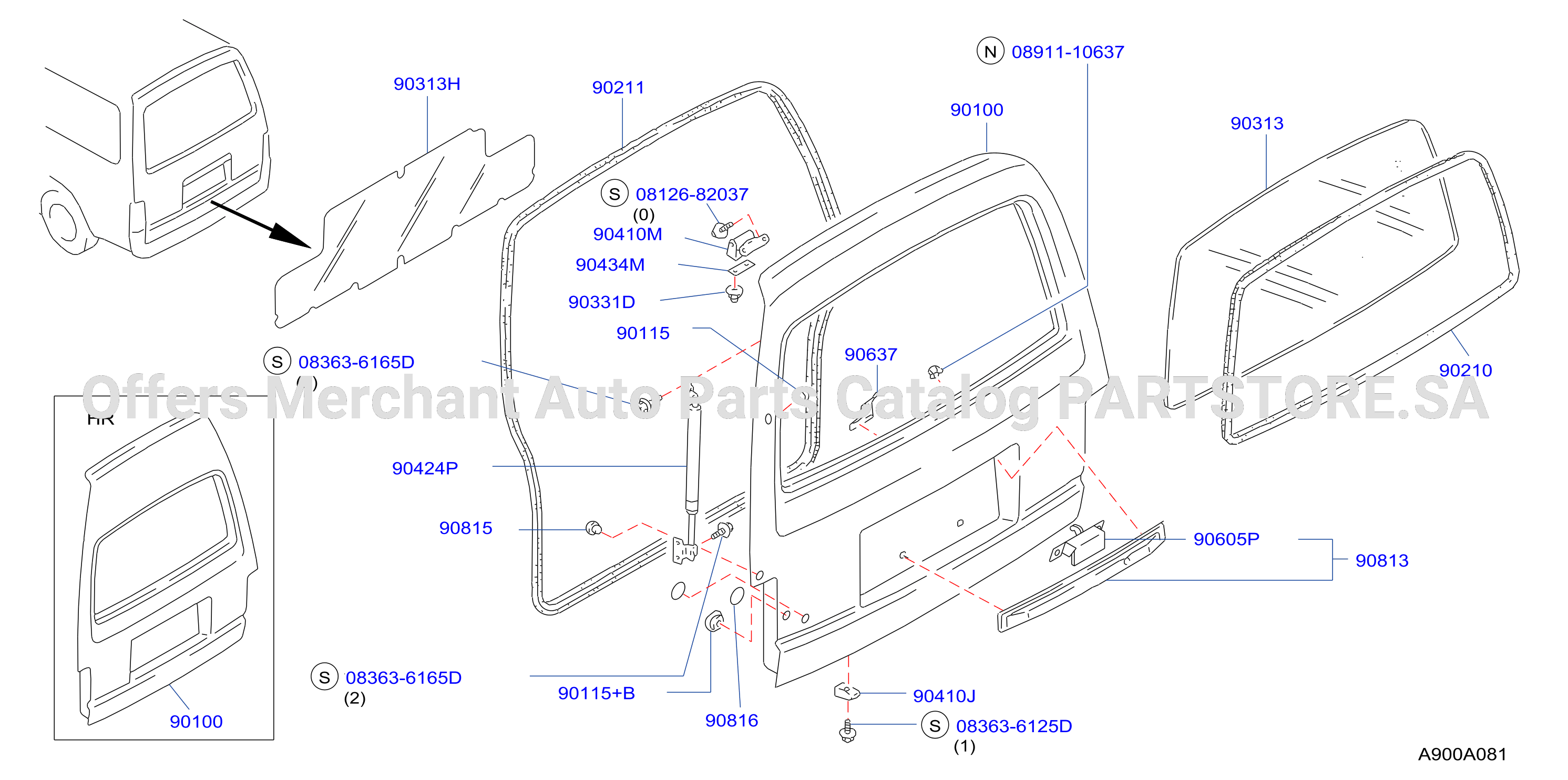 Back Door Panel Fitting