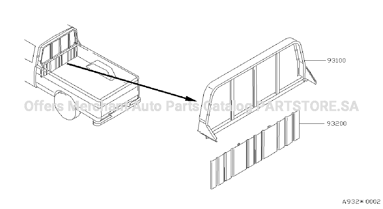 Rear Body Front Panel Guard Frame