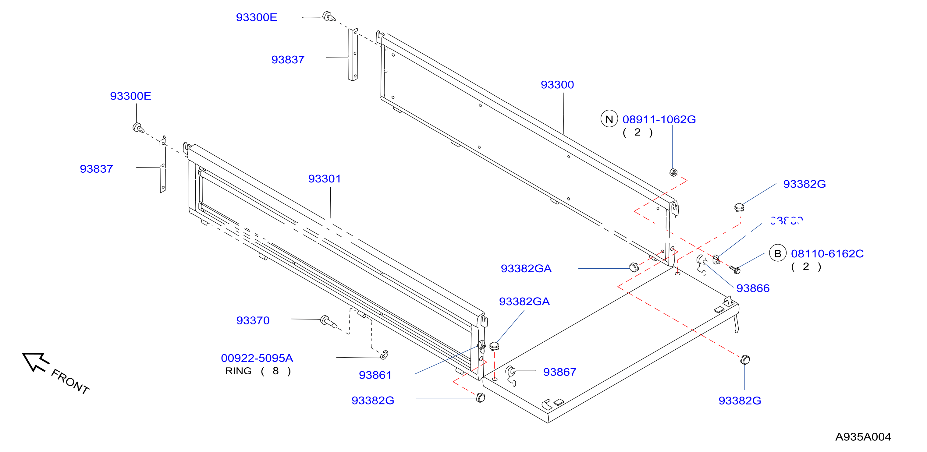 Rear Body Side Gate Fitting