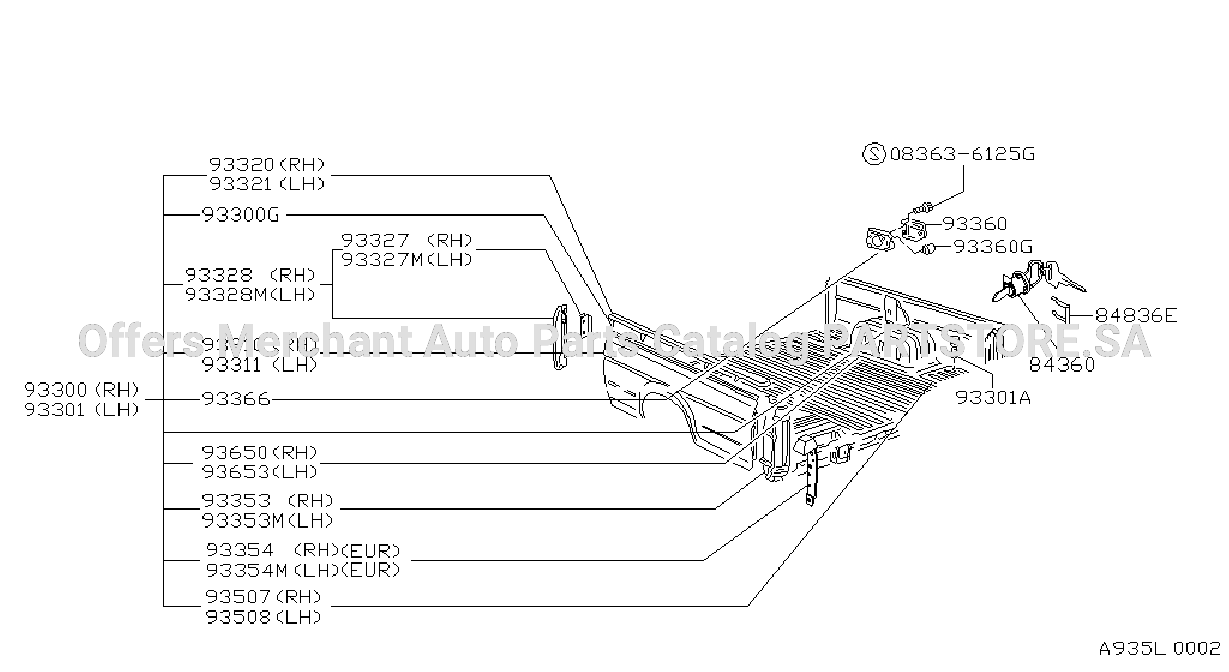 Rear Body Side Gate Fitting