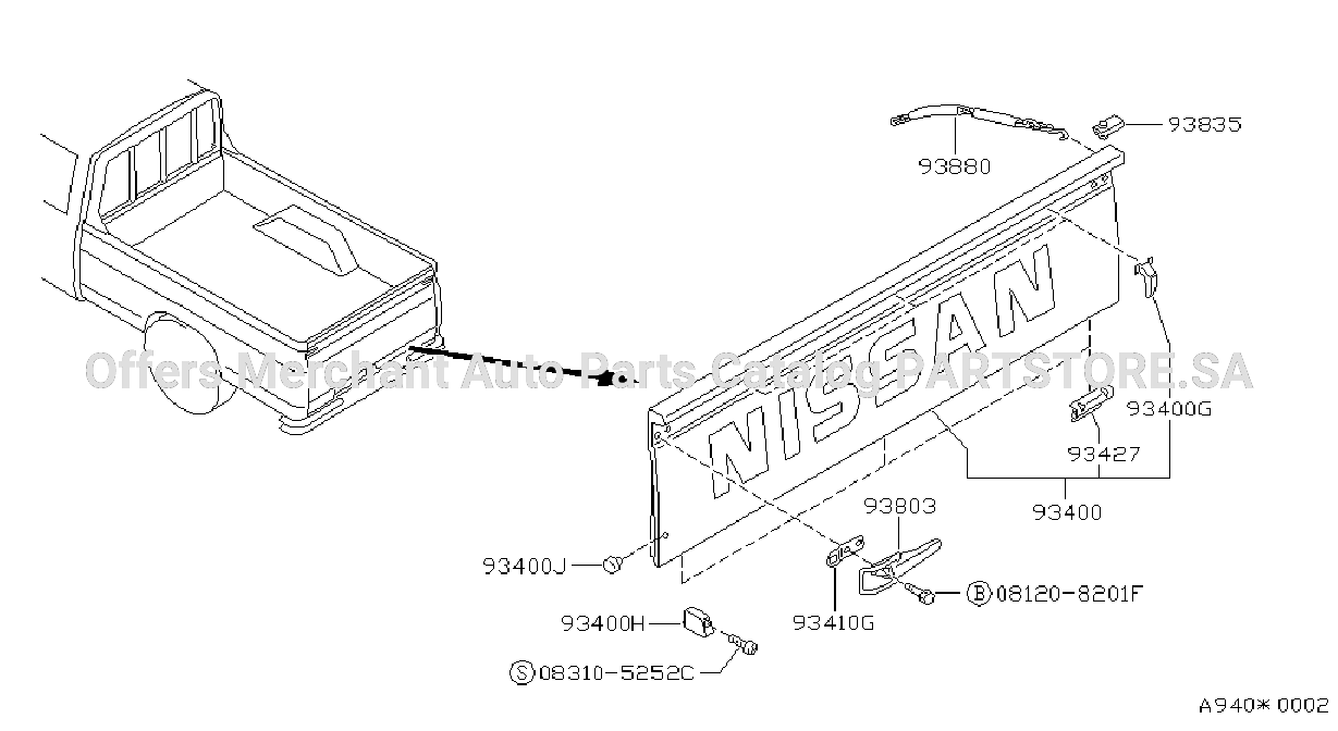 Rear Body Rear Gate Fitting