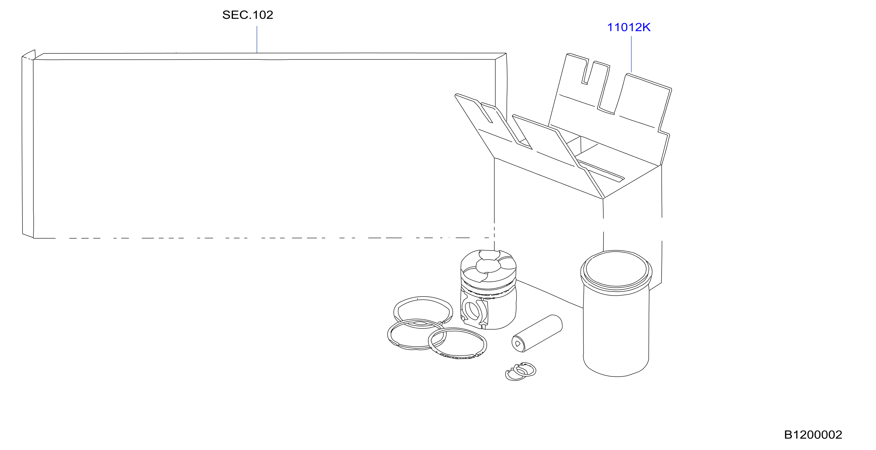 Piston Crankshaft Flywheel Cylinder Repair Kit