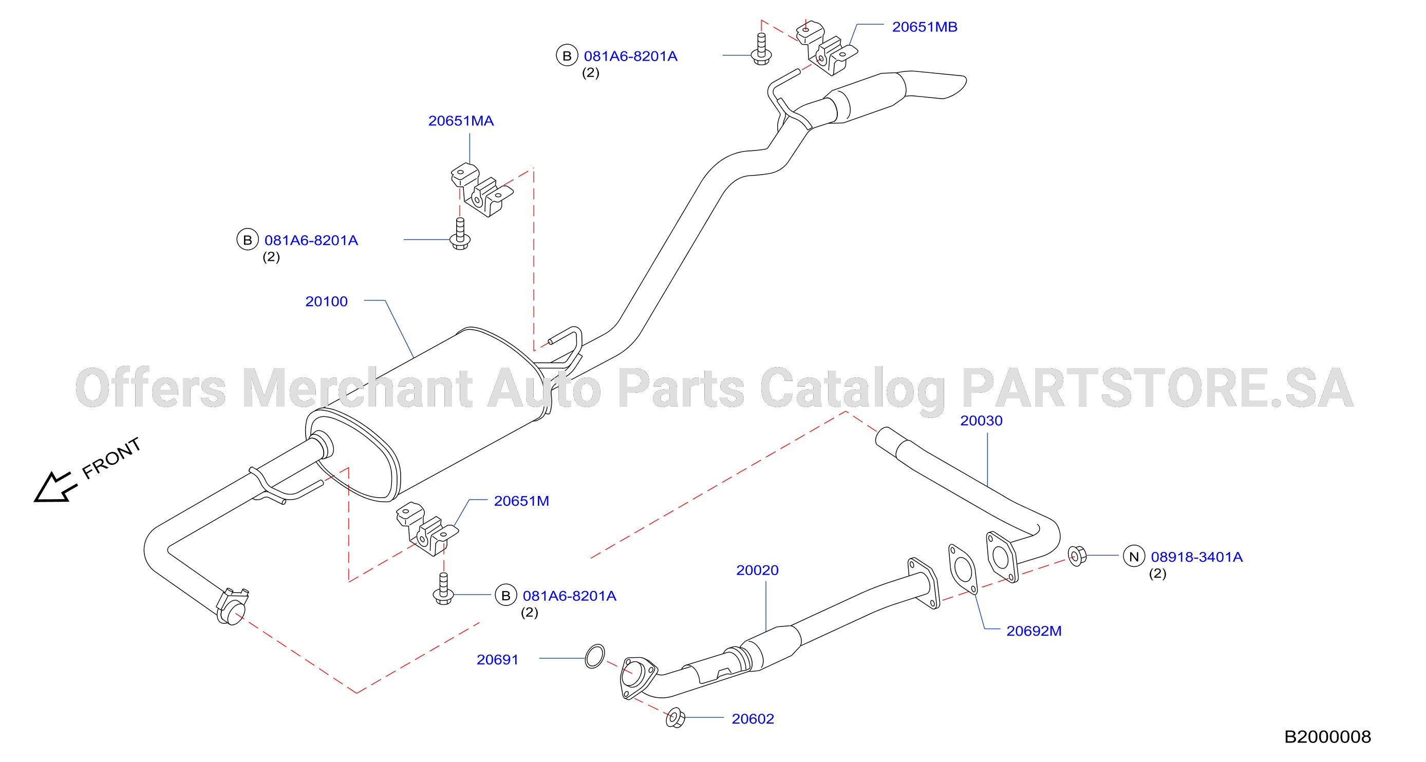 Exhaust Tube Muffler