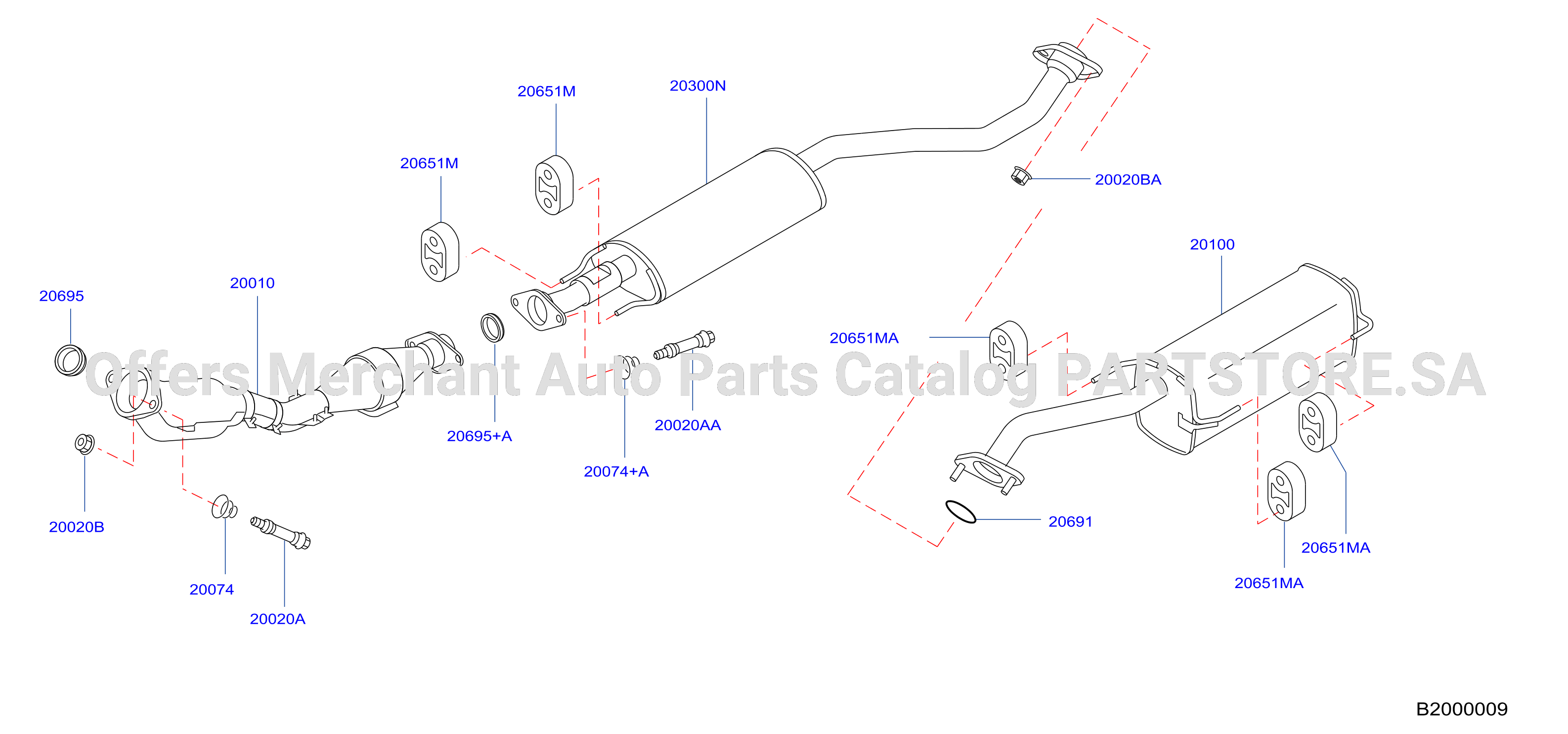 Exhaust Tube Muffler