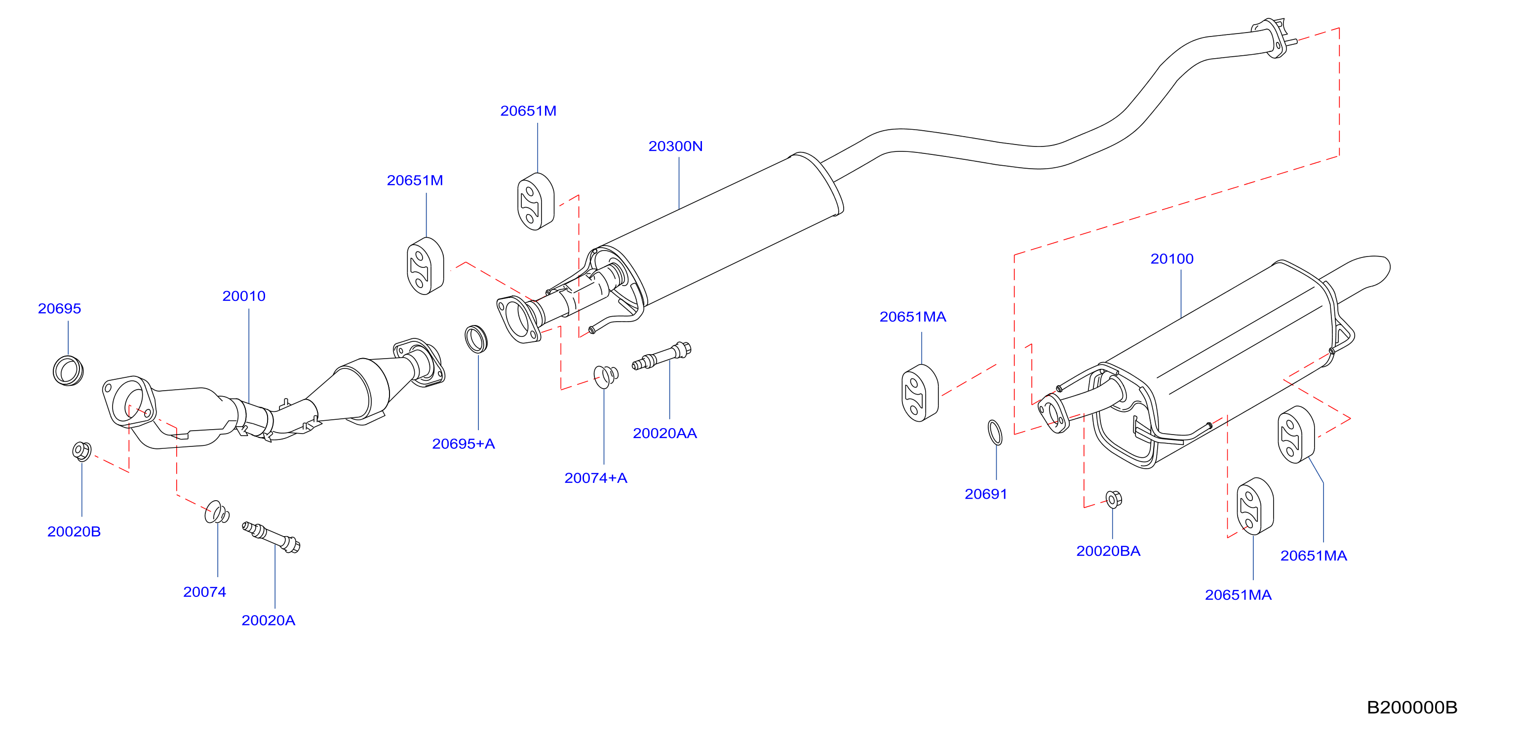 Exhaust Tube Muffler