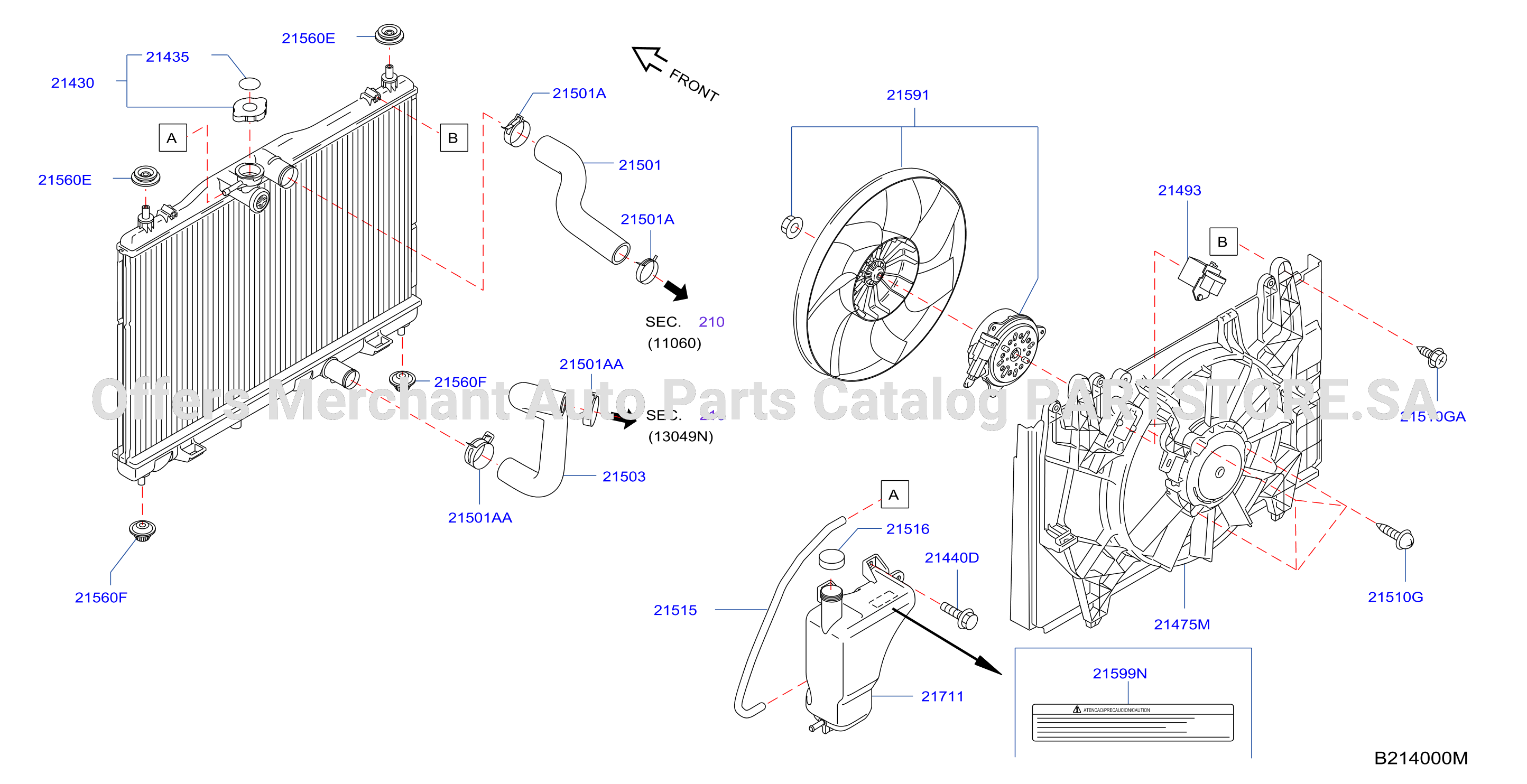 Radiator Shroud Inverter Cooling Fitting Parts