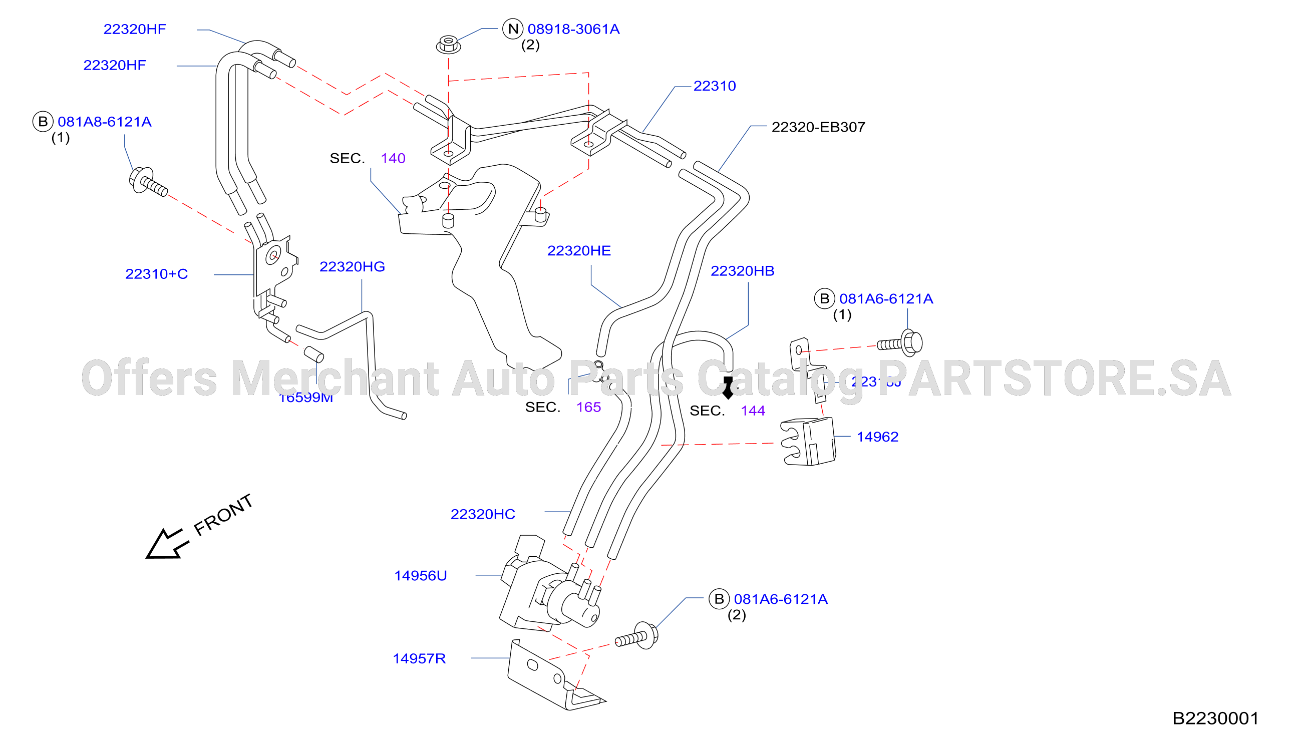 Engine Control Vacuum Piping
