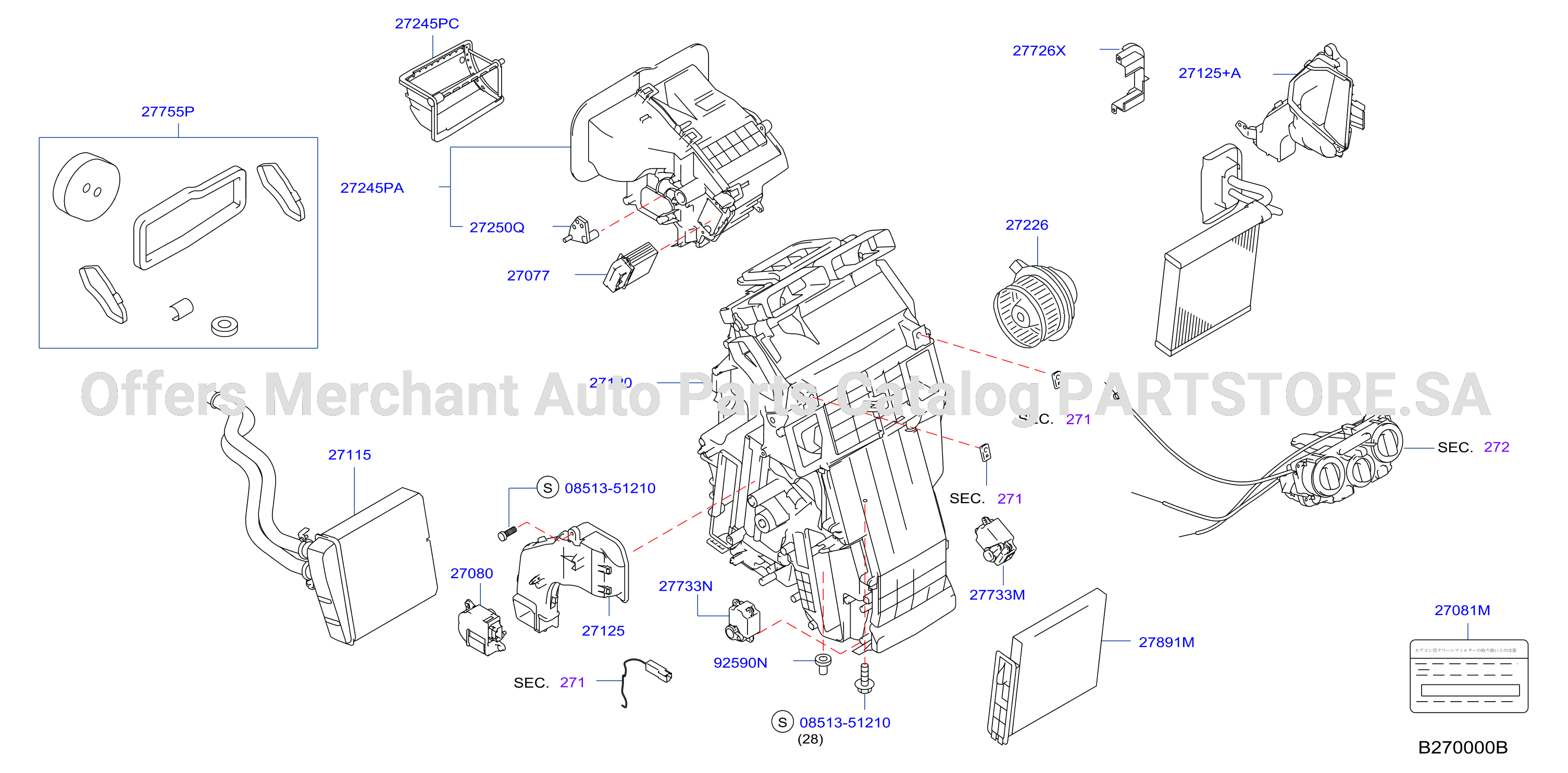 Heater Blower Unit F / Auto A / C Heater Fr