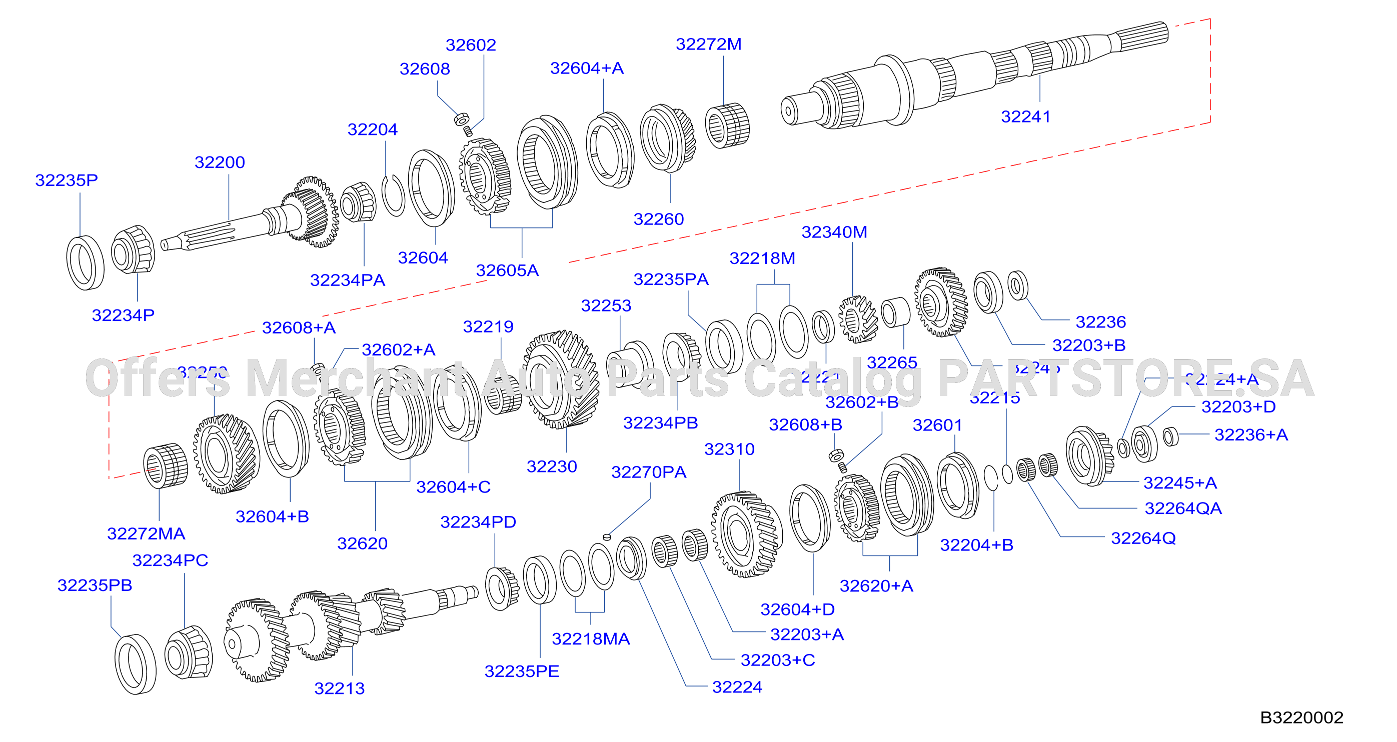 Transmission Gear Main Gear Parts