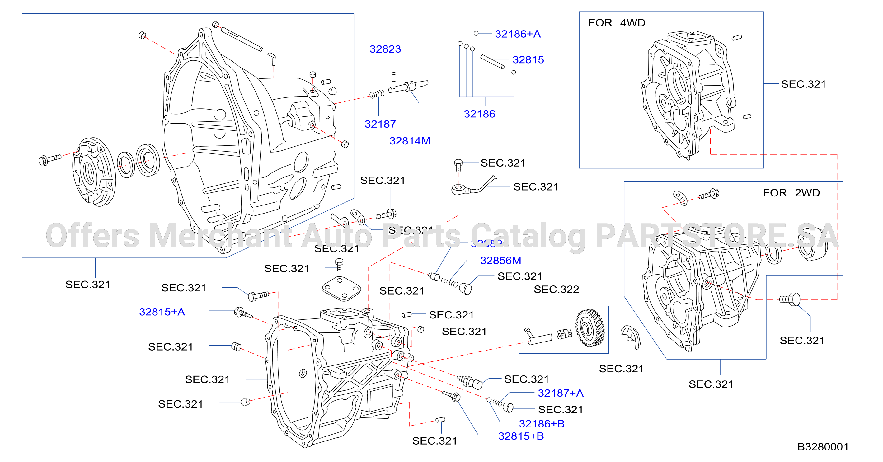 Transmission Shift Control Reverse Rod Fork