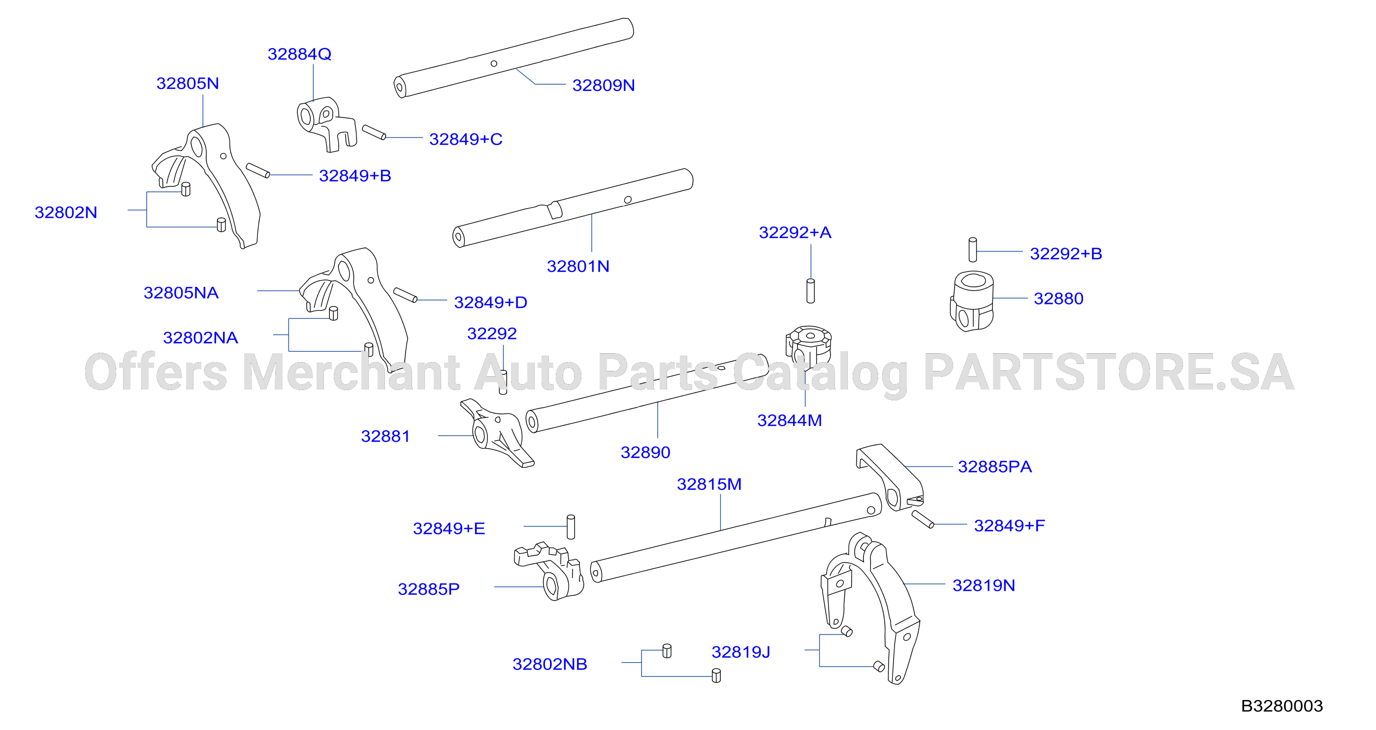 Transmission Shift Control Shift Fork