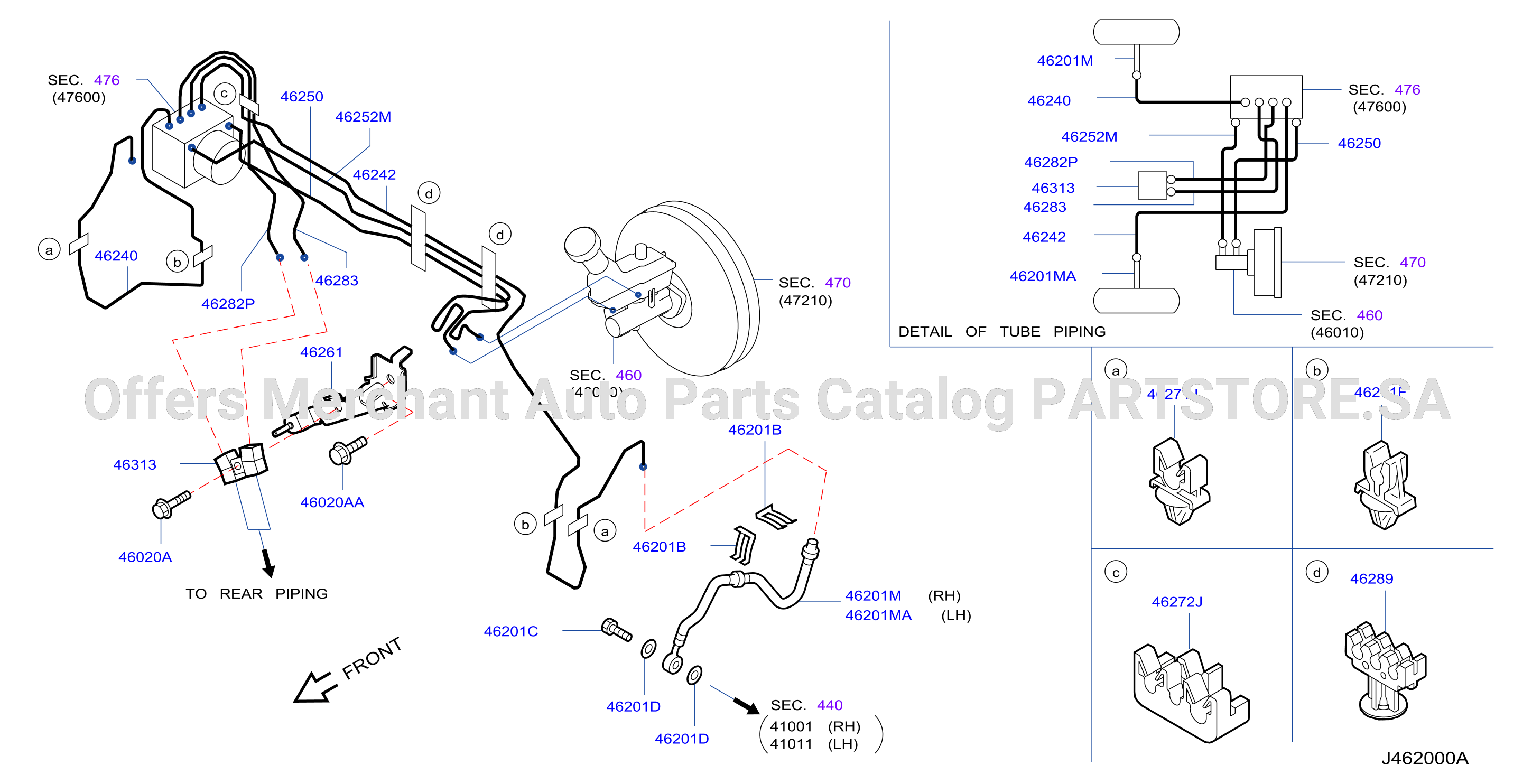 Brake Piping Control Engine Room