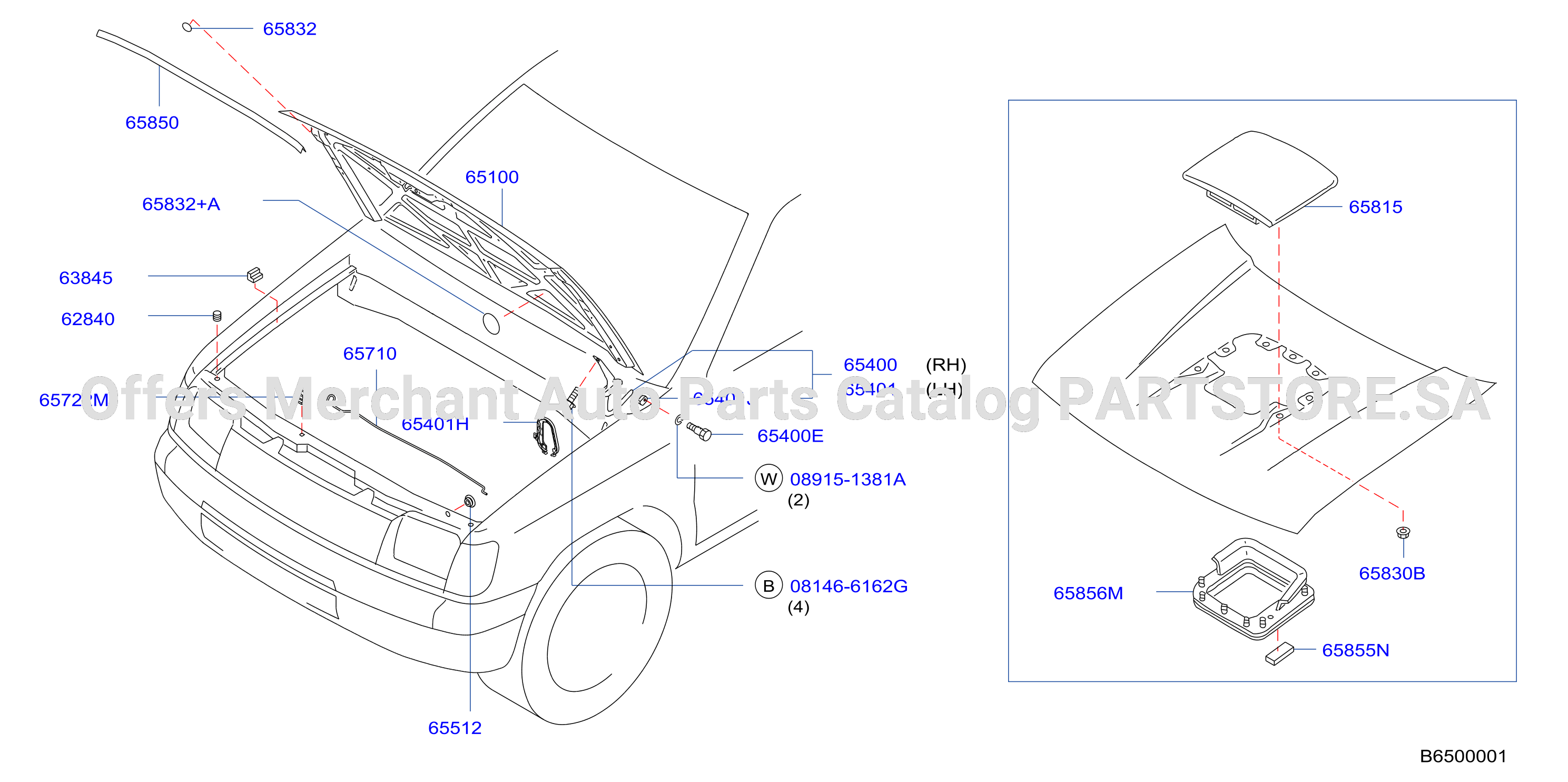 Hood Panel Hinge Fitting