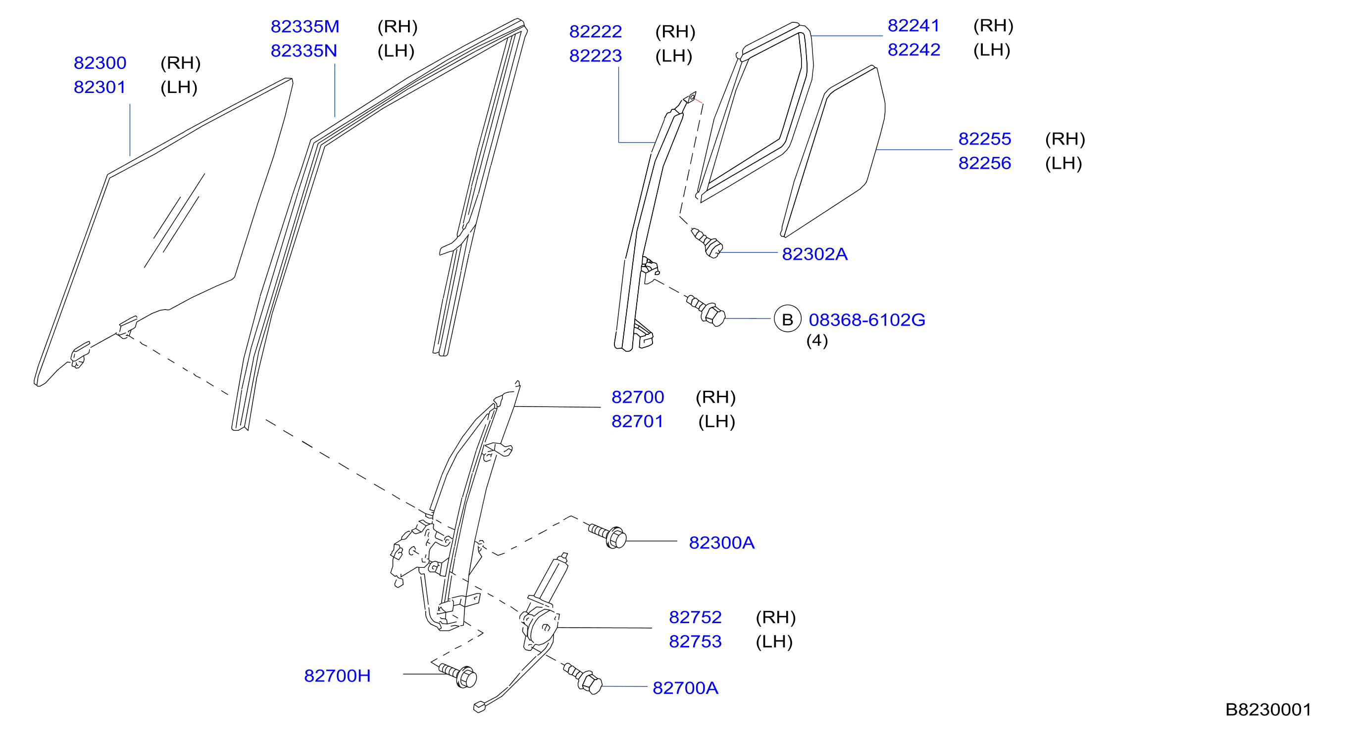 Rear Door Window Regulator