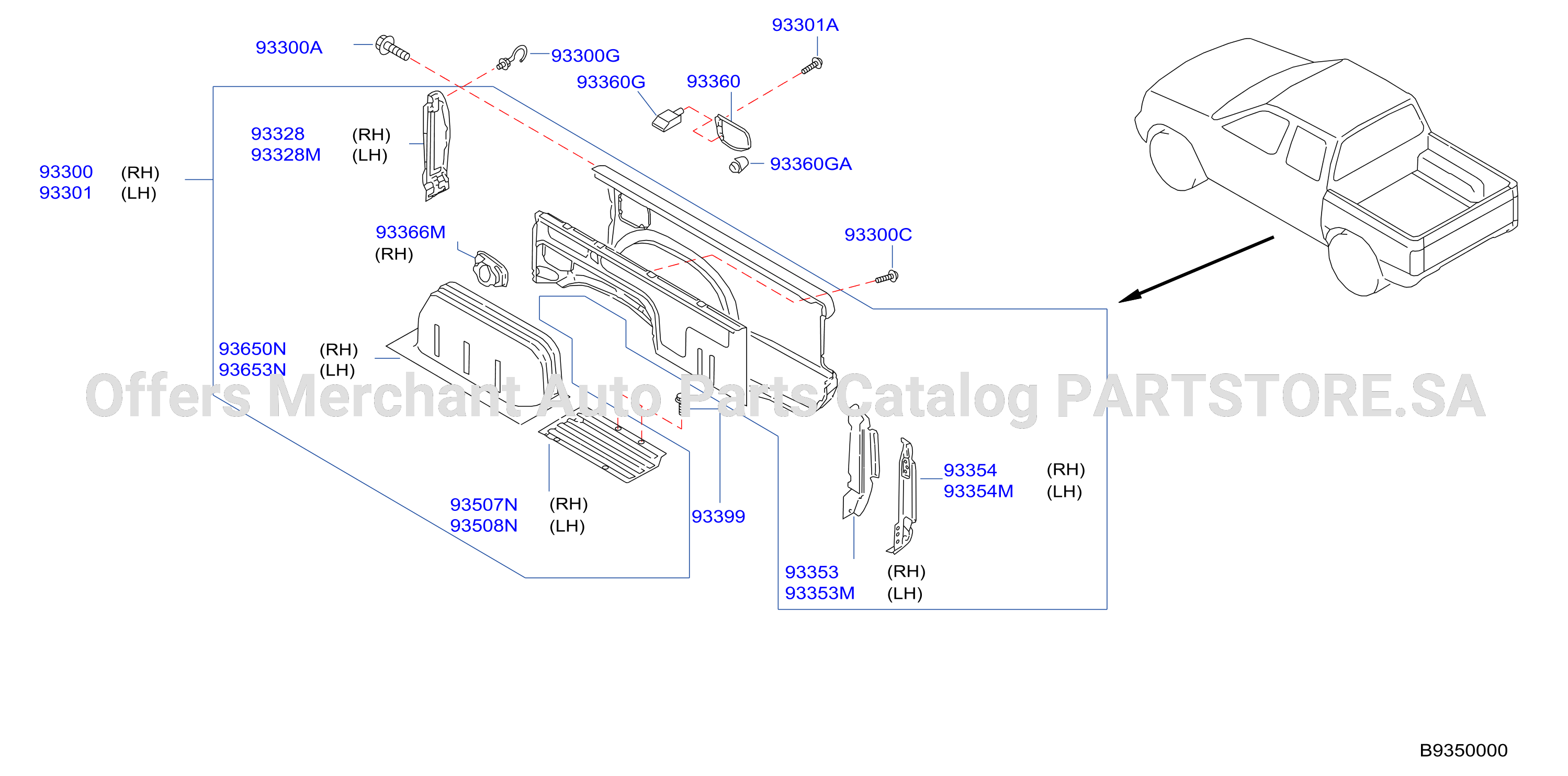 Rear Body Side Gate Fitting