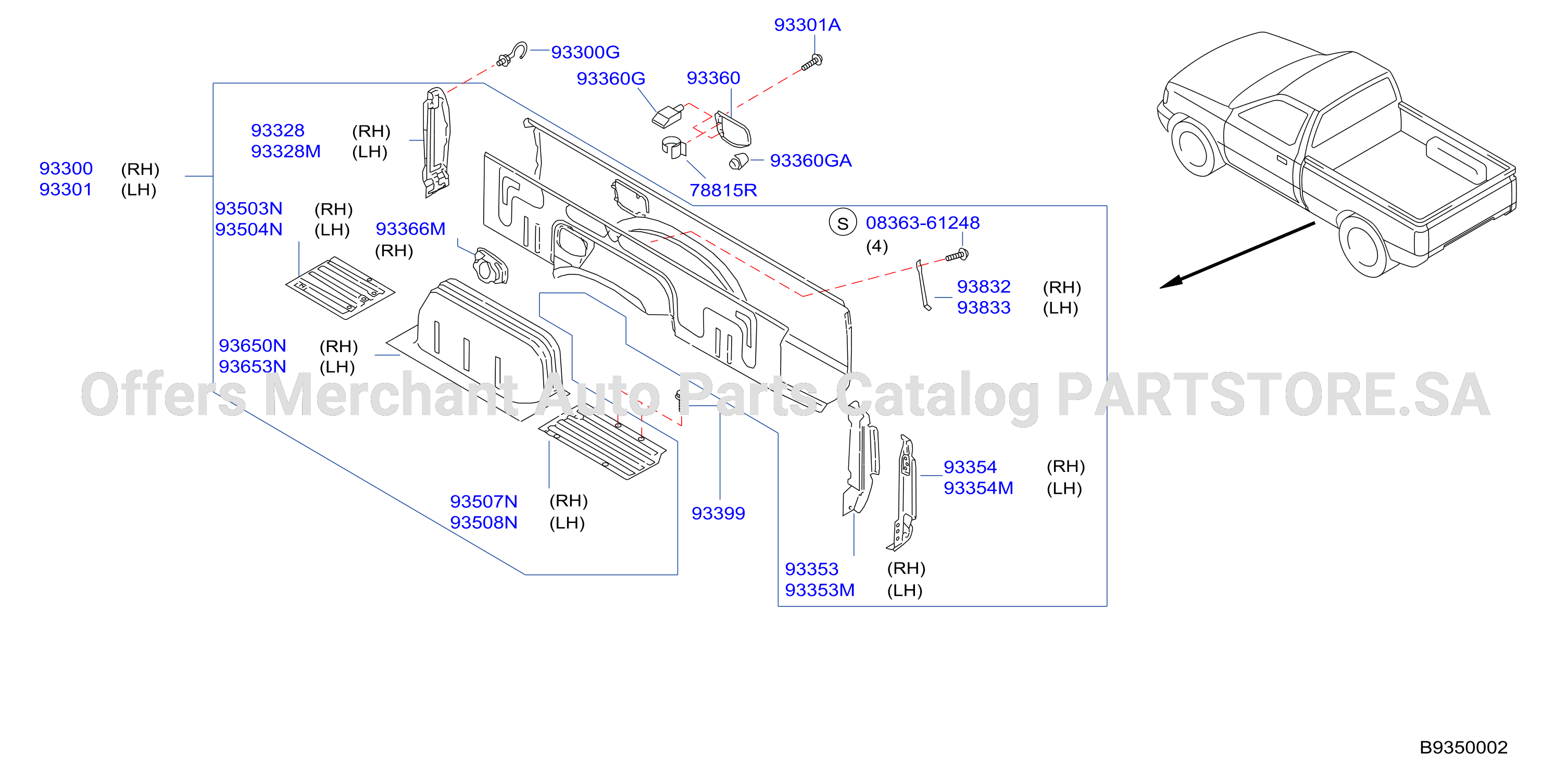 Rear Body Side Gate Fitting