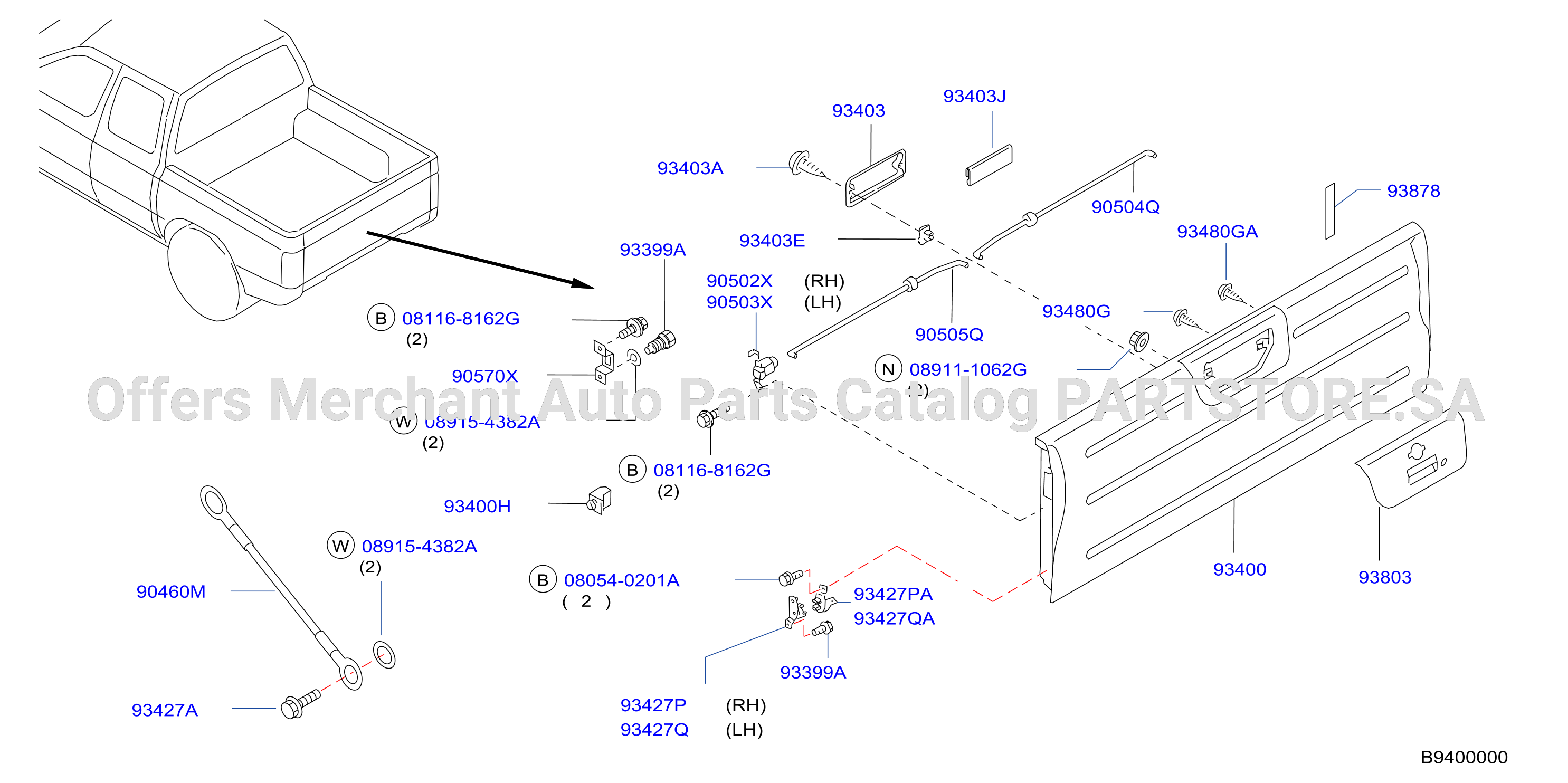Rear Body Rear Gate Fitting